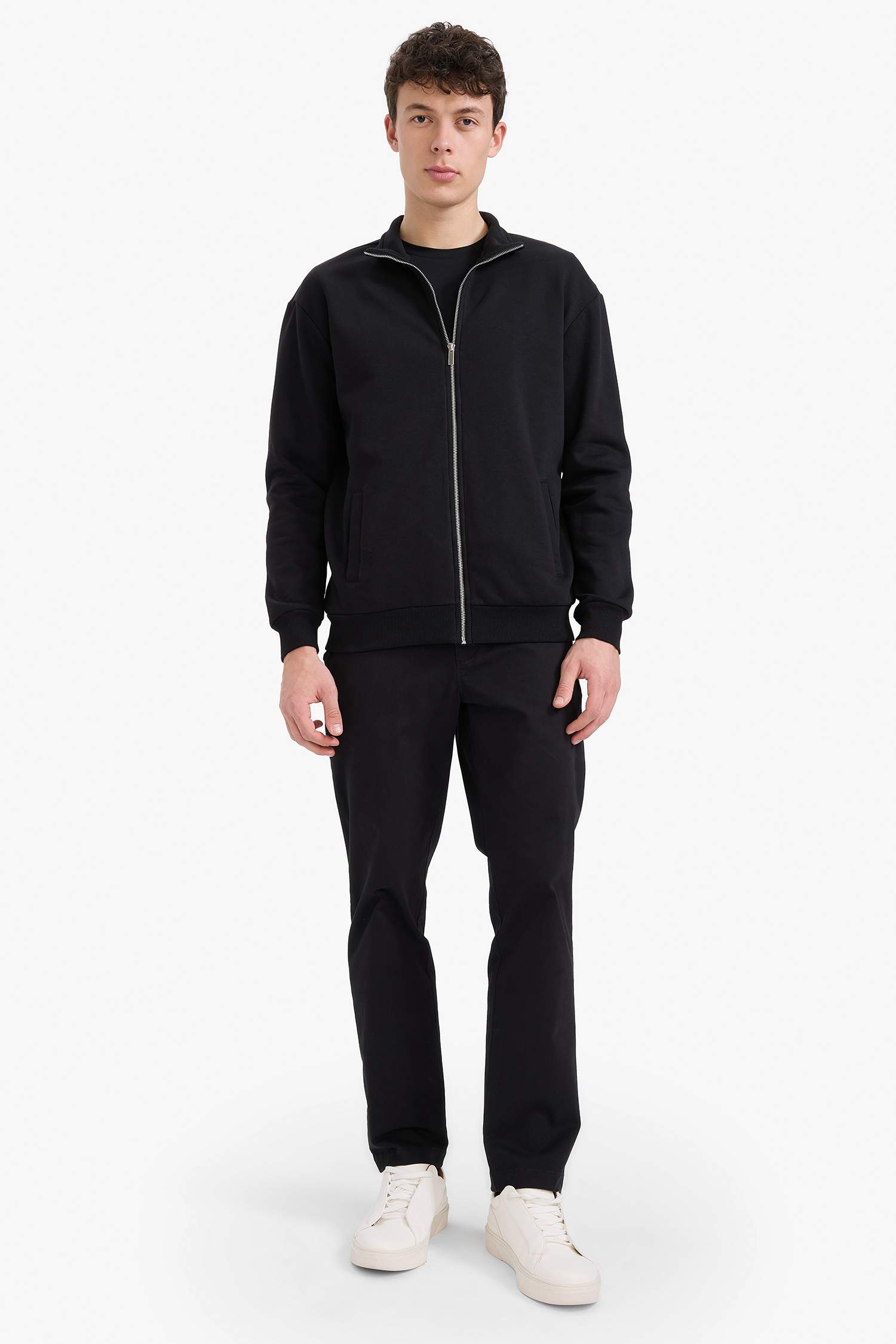 Comfort Fit Soft Furry Thick Sweatshirt Fabric Cardigan