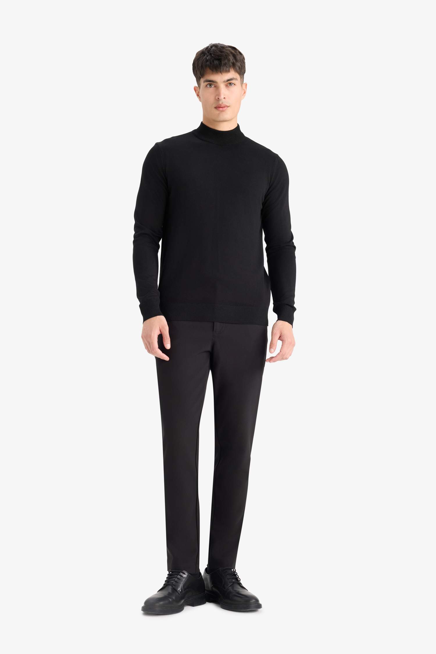 Regular Fit Balıkçı Yaka Premium Triko Kazak