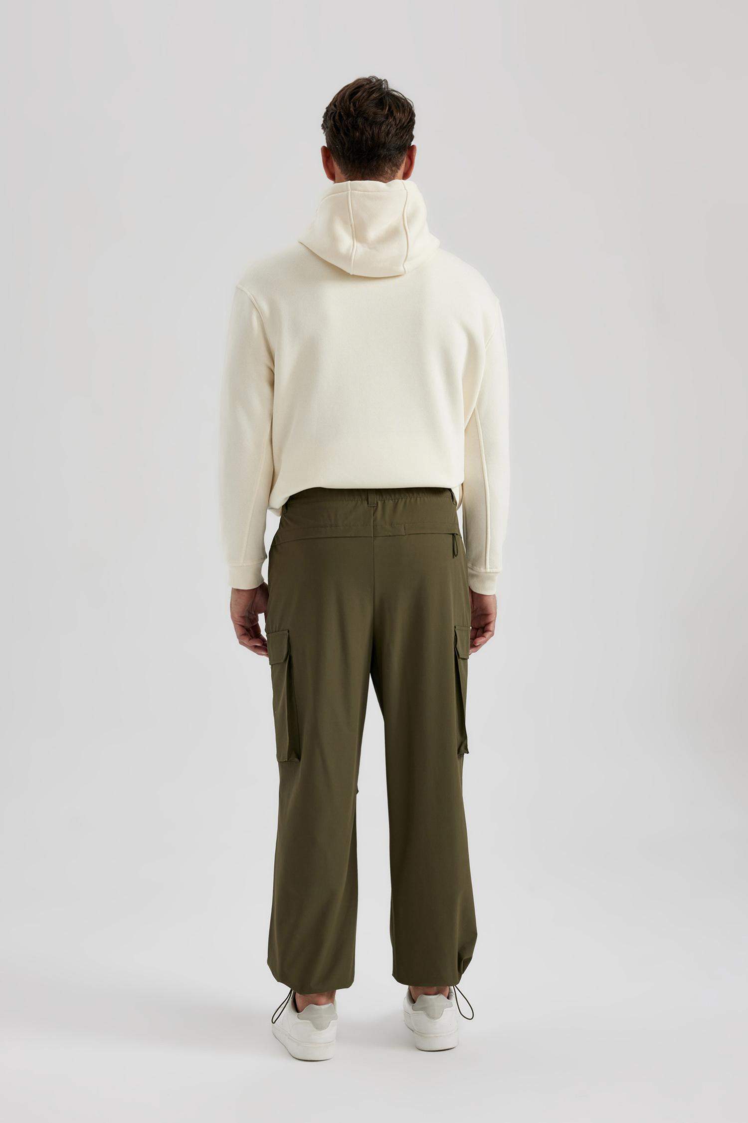 Pantolon Relax Fit Kargo Cepli Lastikli Paça