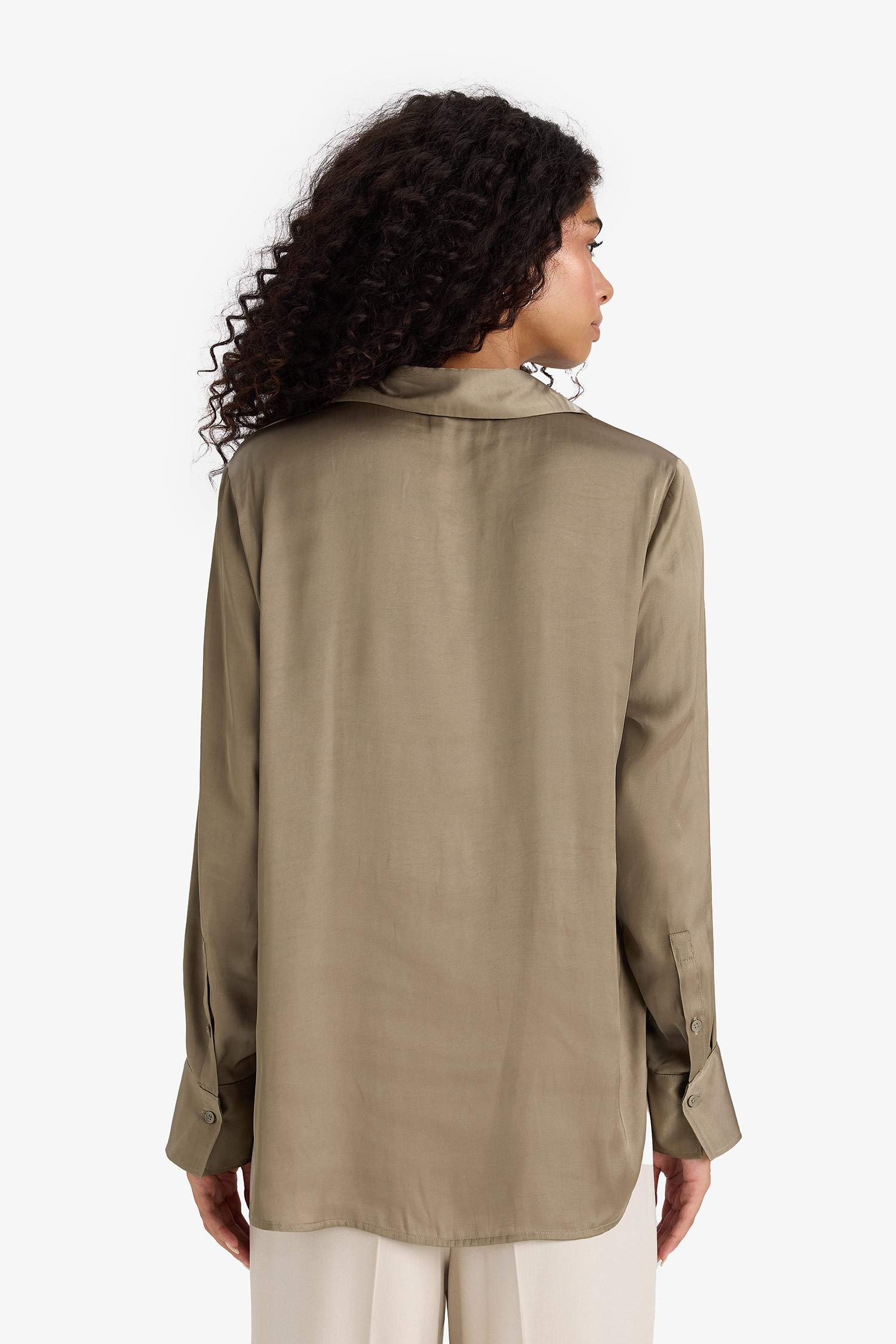 قميص ستان ردن طويل قصة عادية