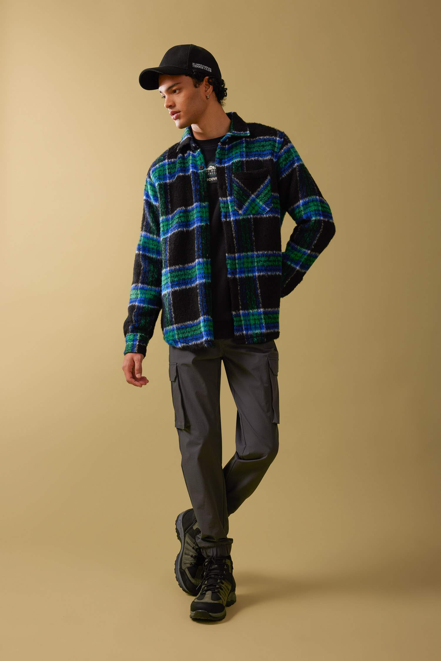 Куртка-рубашка стандартного кроя для мужчин