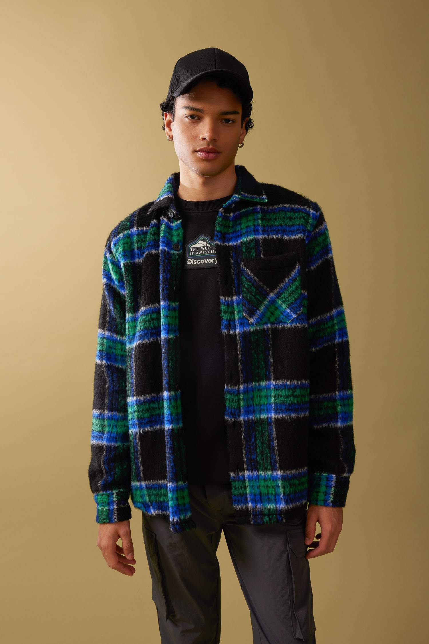 Куртка-рубашка стандартного кроя для мужчин