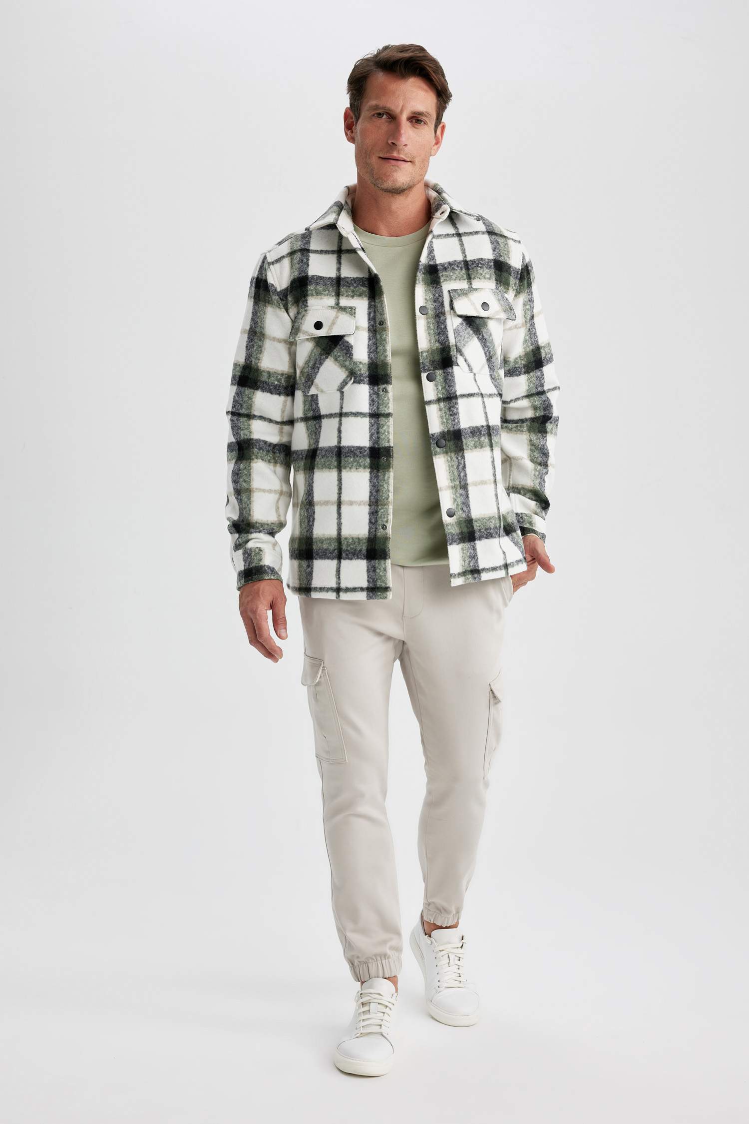 Куртка-рубашка стандартного кроя