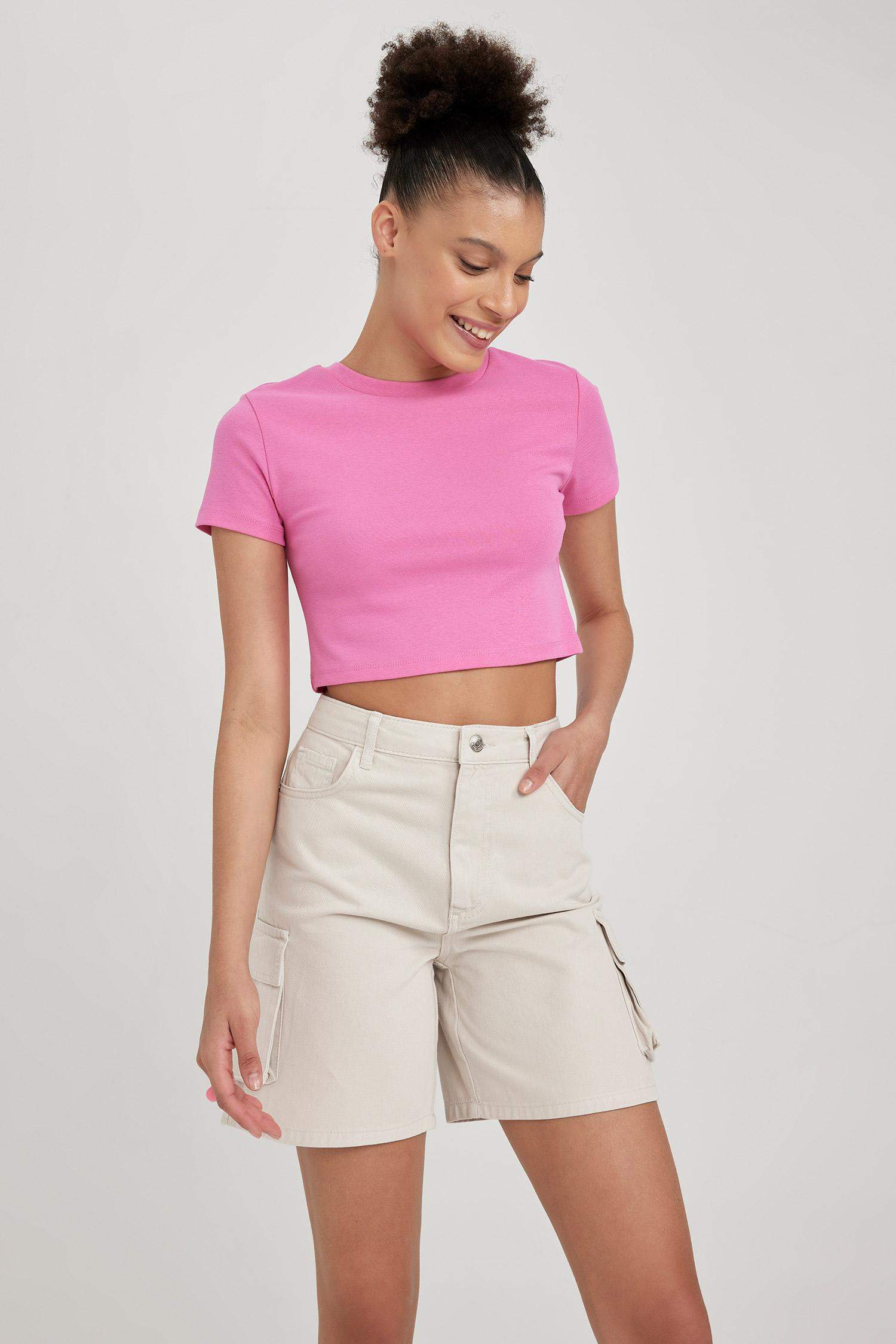 شورت كارجو قطن بقصة عادية