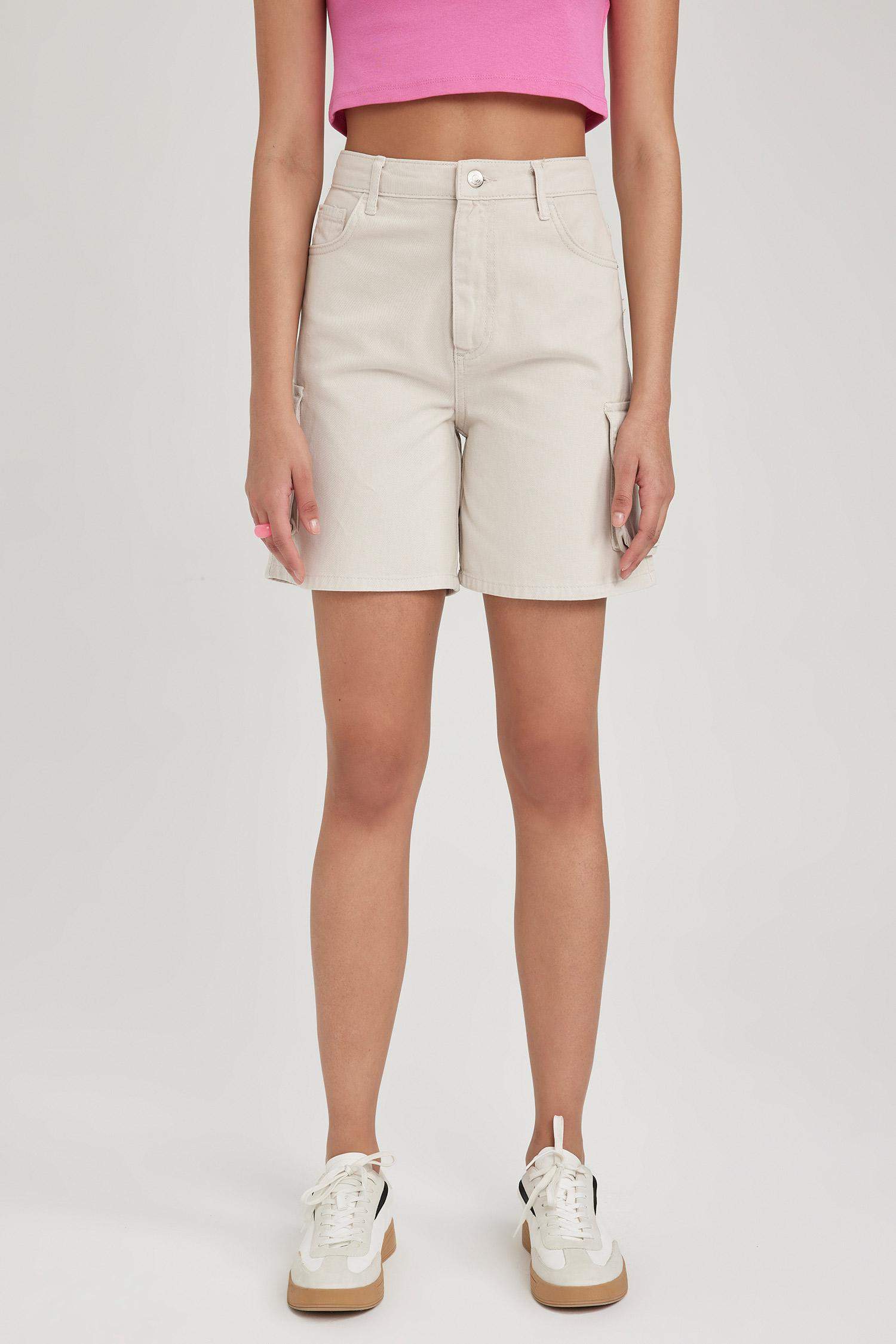 شورت كارجو قطن بقصة عادية