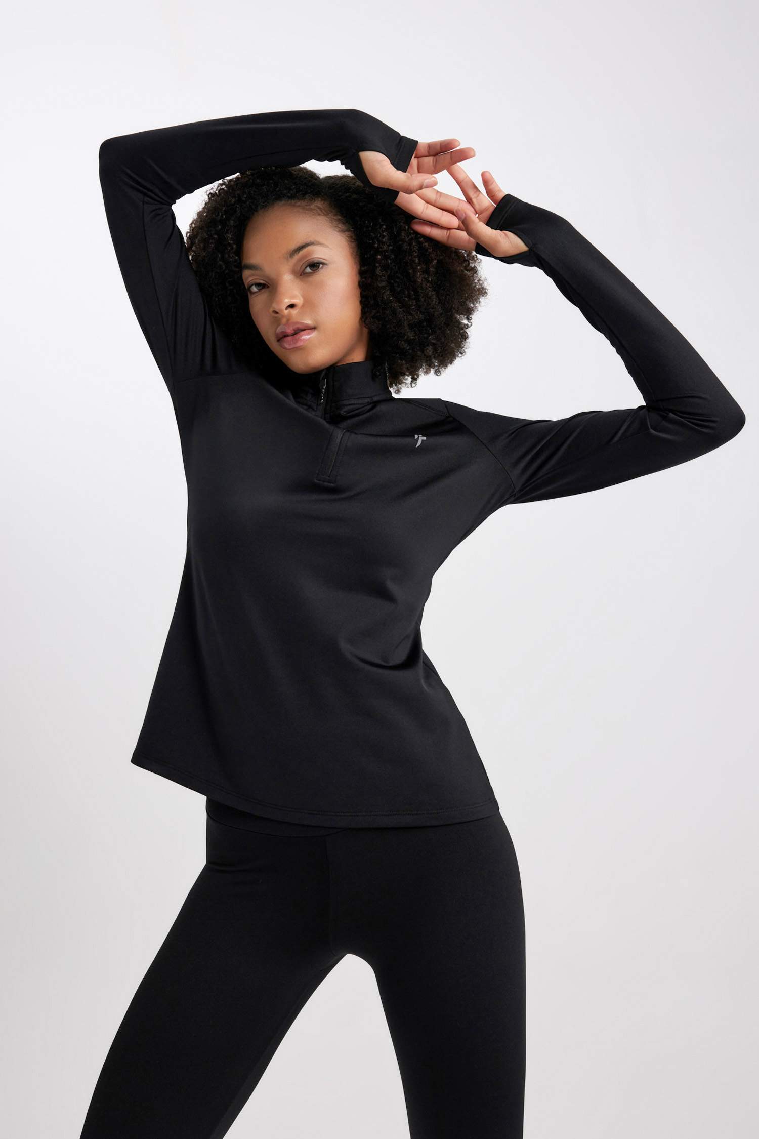 биік жаға слоган Ұзын жеңді футболка