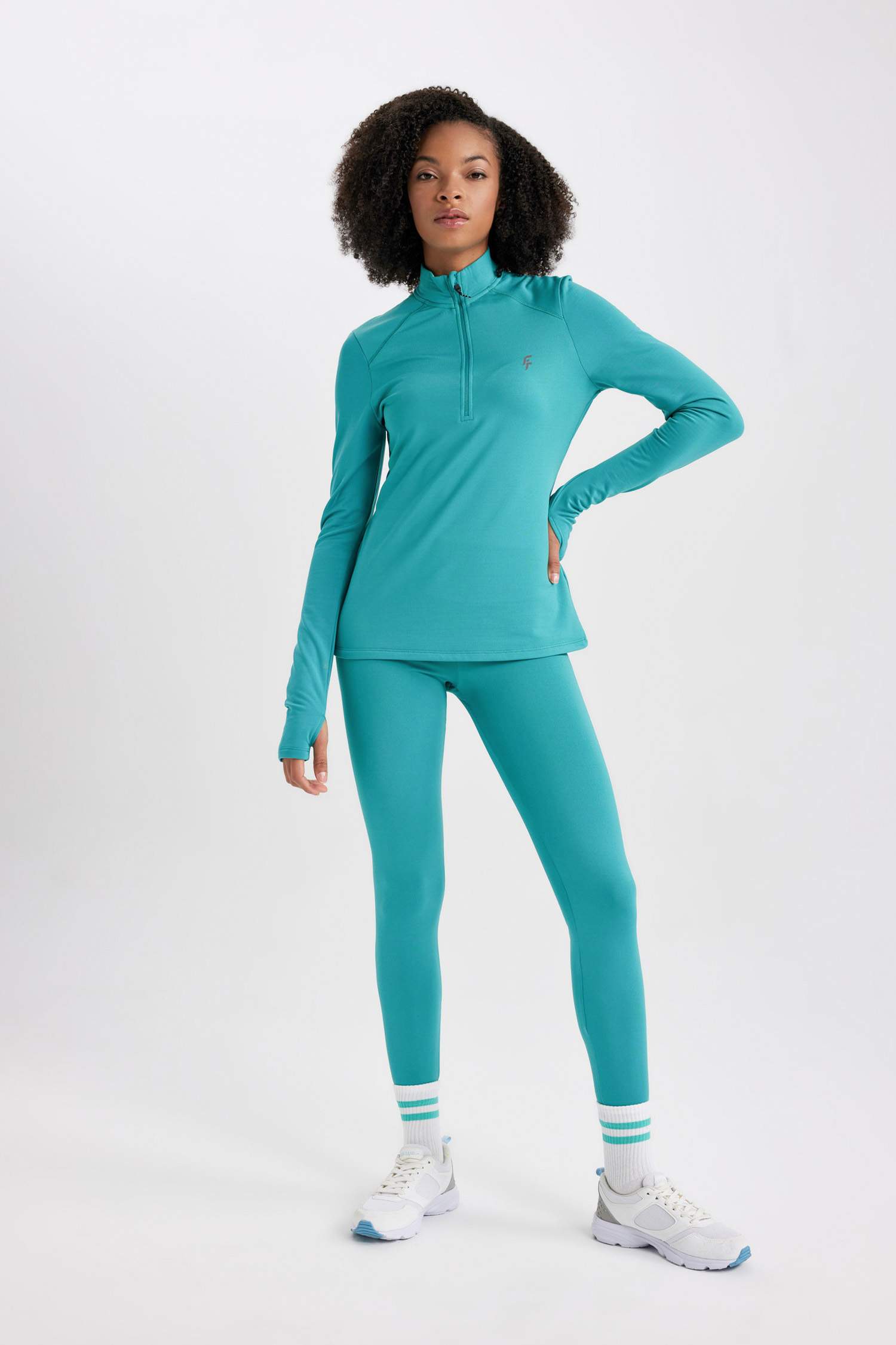 Футболка с принтом с длинным рукавом, DeFactoFit