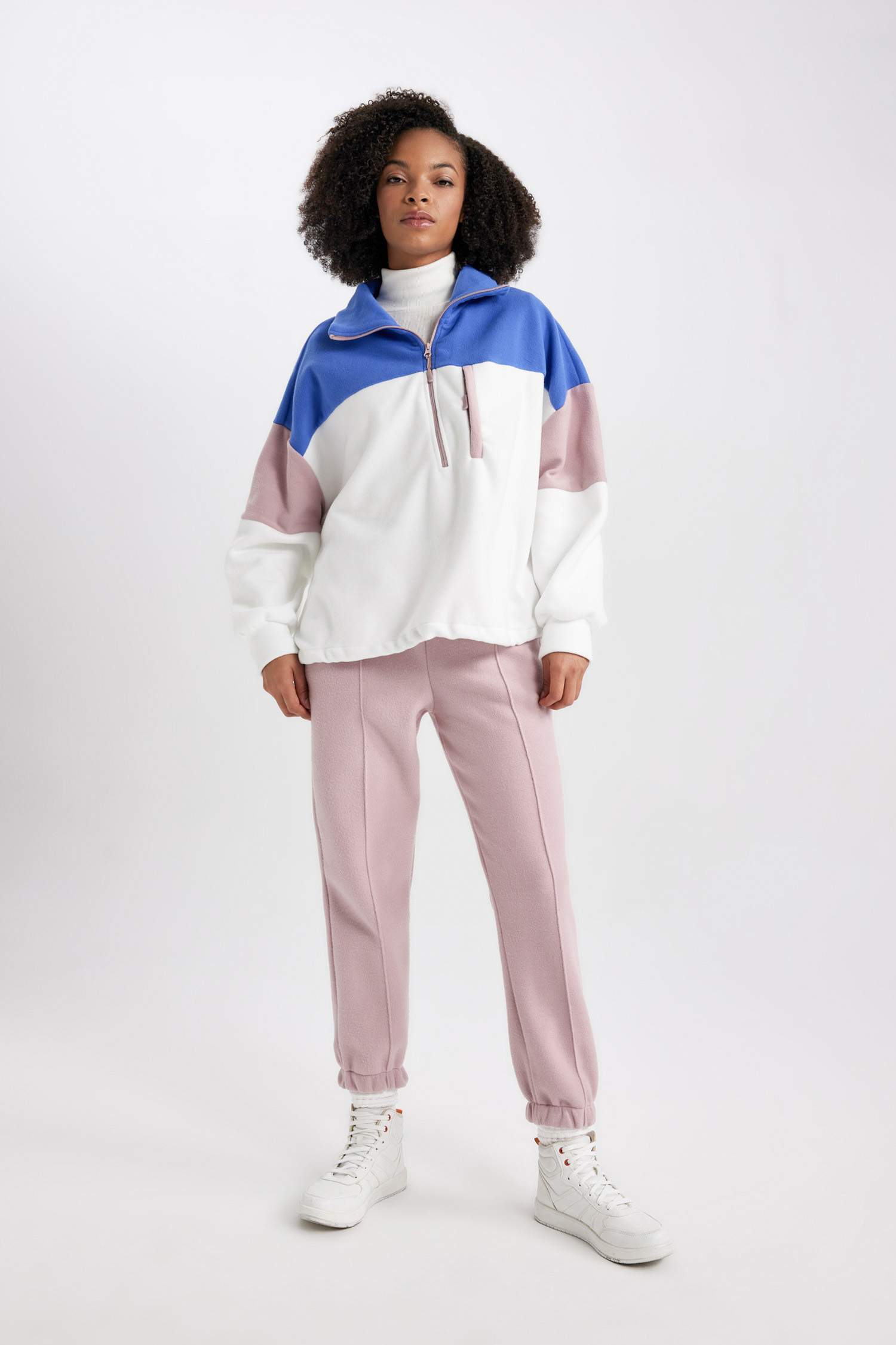 DeFactoFit Standart Fit Polar Sweatshirt