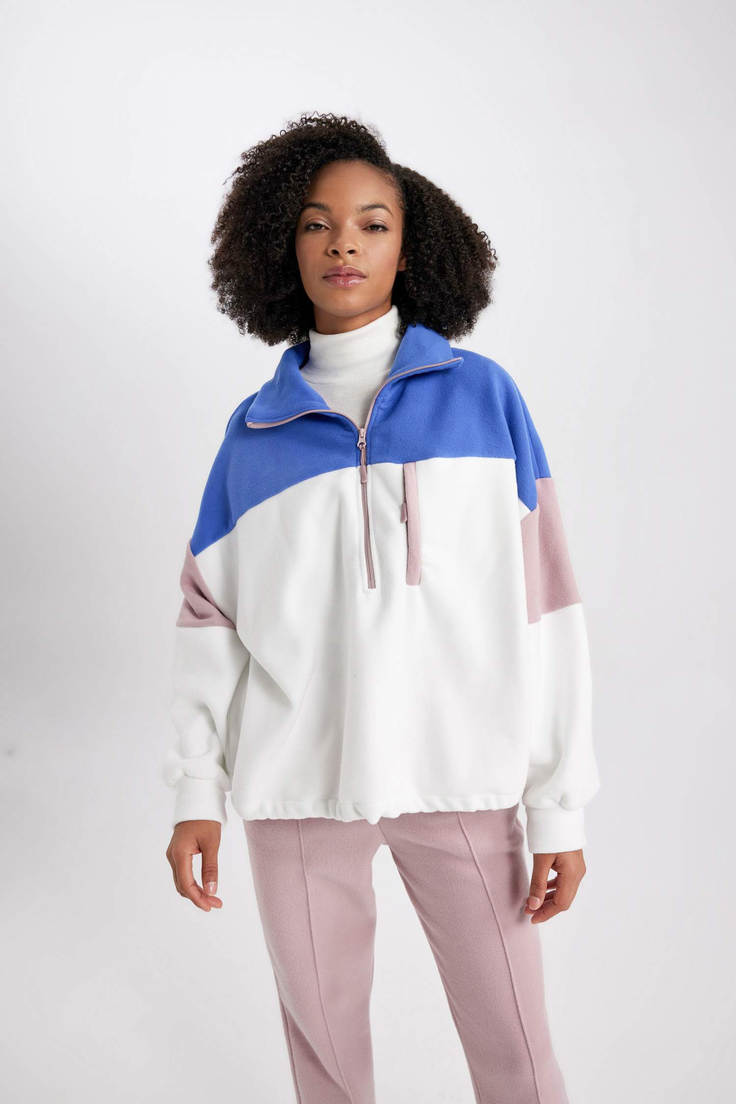 DeFactoFit Standart Fit Polar Sweatshirt