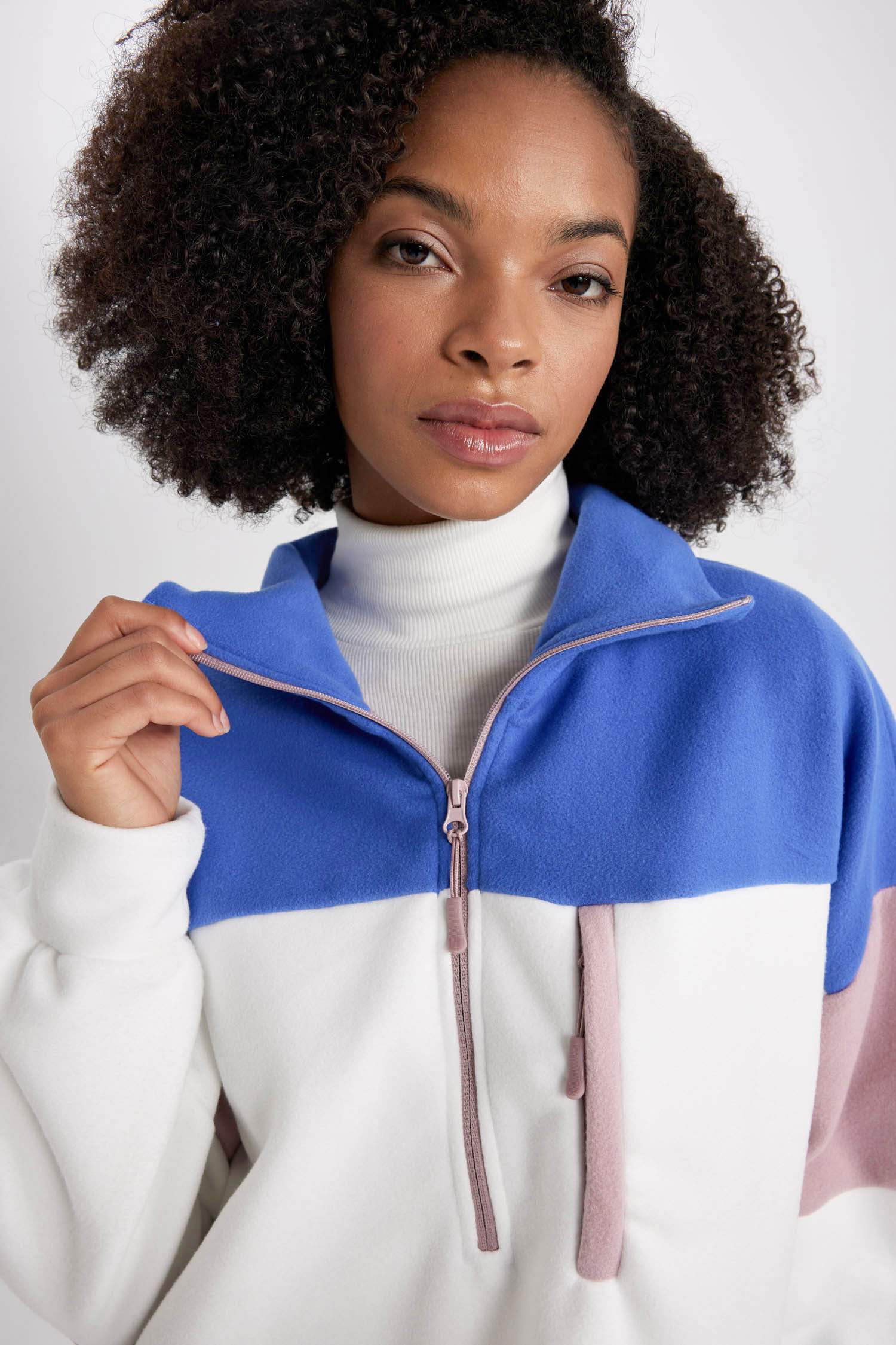 DeFactoFit Standart Fit Polar Sweatshirt