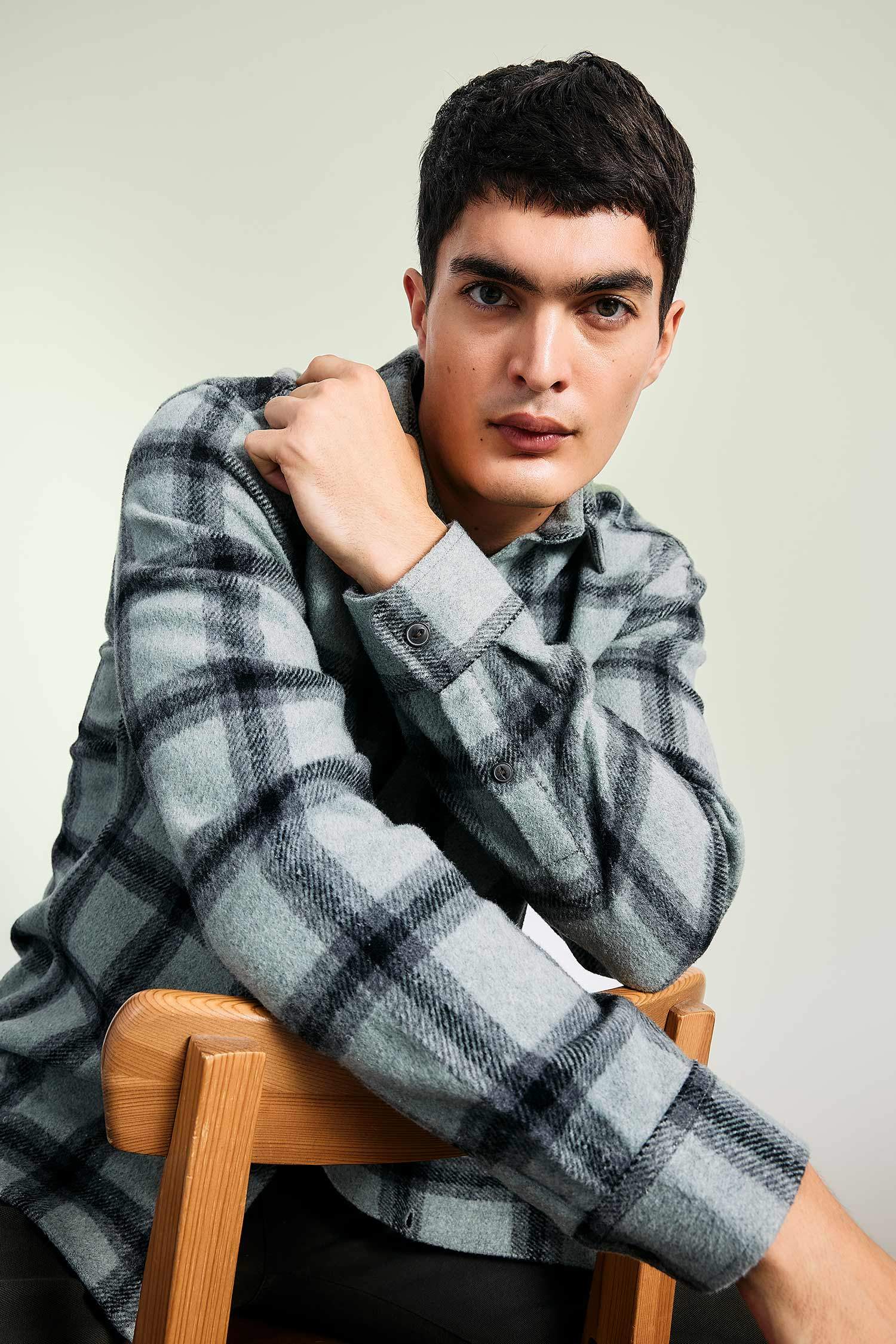 Regular Fit Kareli Oduncu Uzun Kollu Gömlek