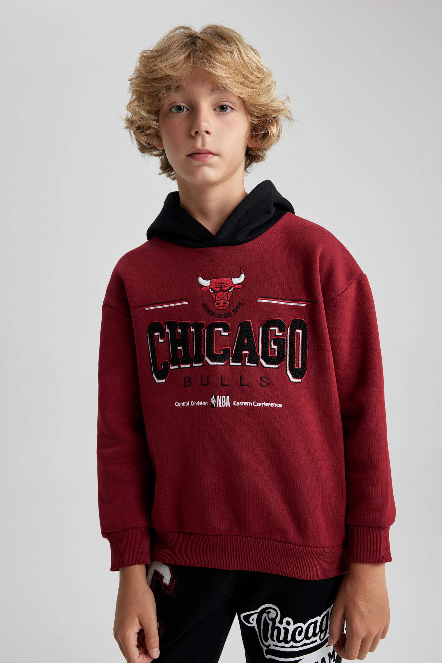 Світшот оверсайз Chicago Bulls з товстої тканини для хлопчиків