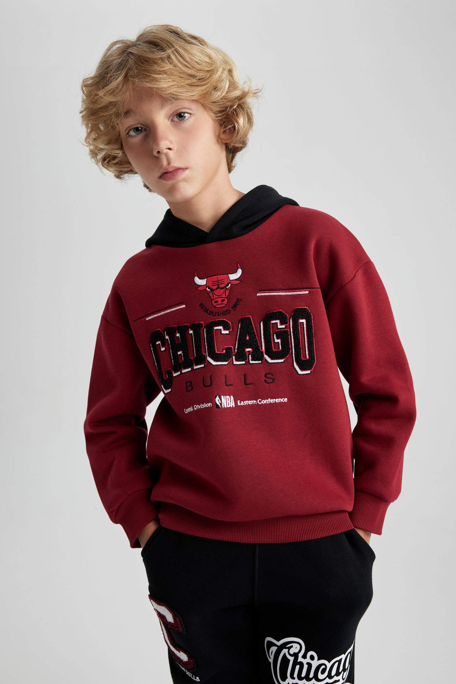 Світшот оверсайз Chicago Bulls з товстої тканини для хлопчиків