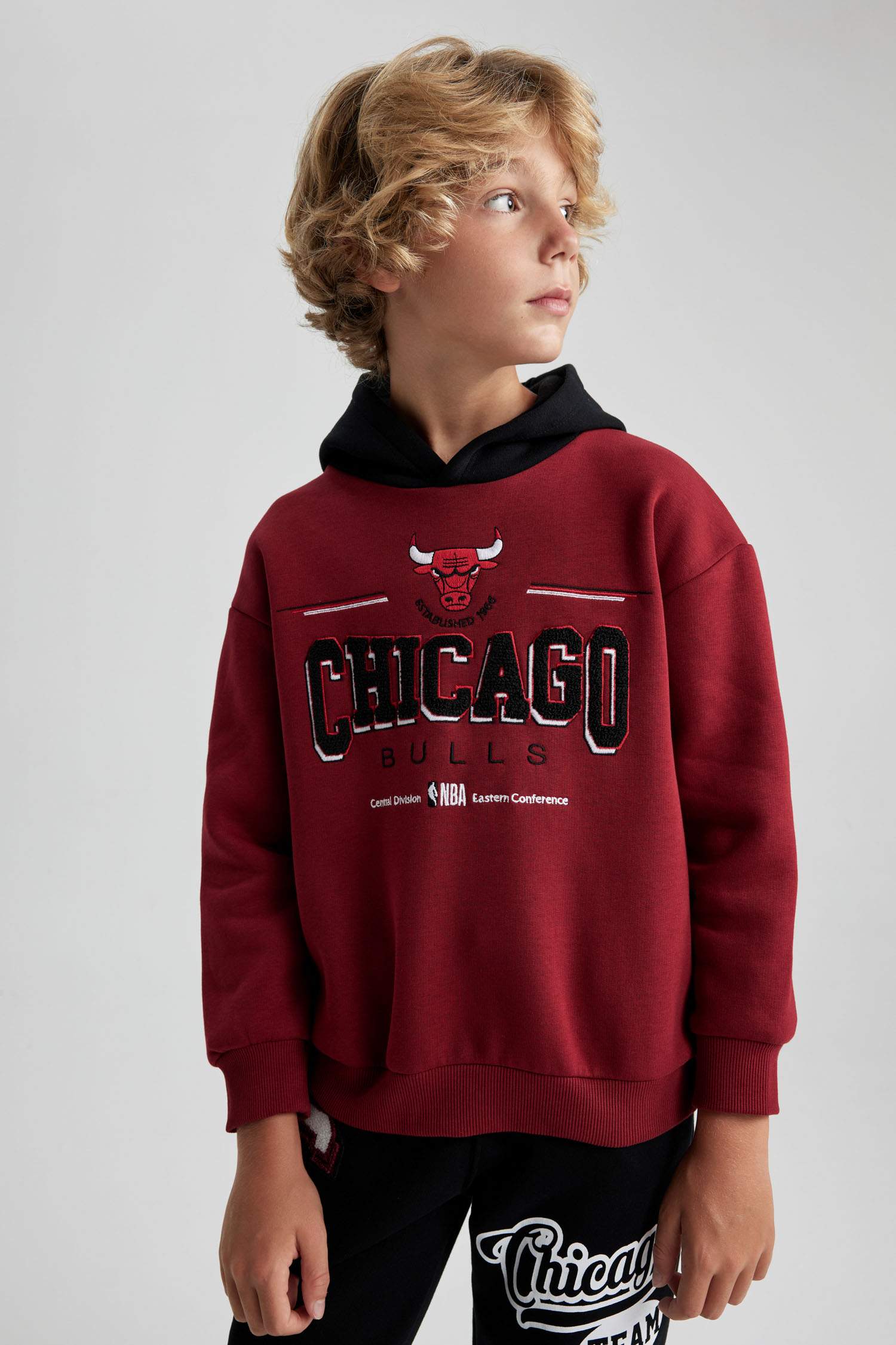 Світшот оверсайз Chicago Bulls з товстої тканини для хлопчиків