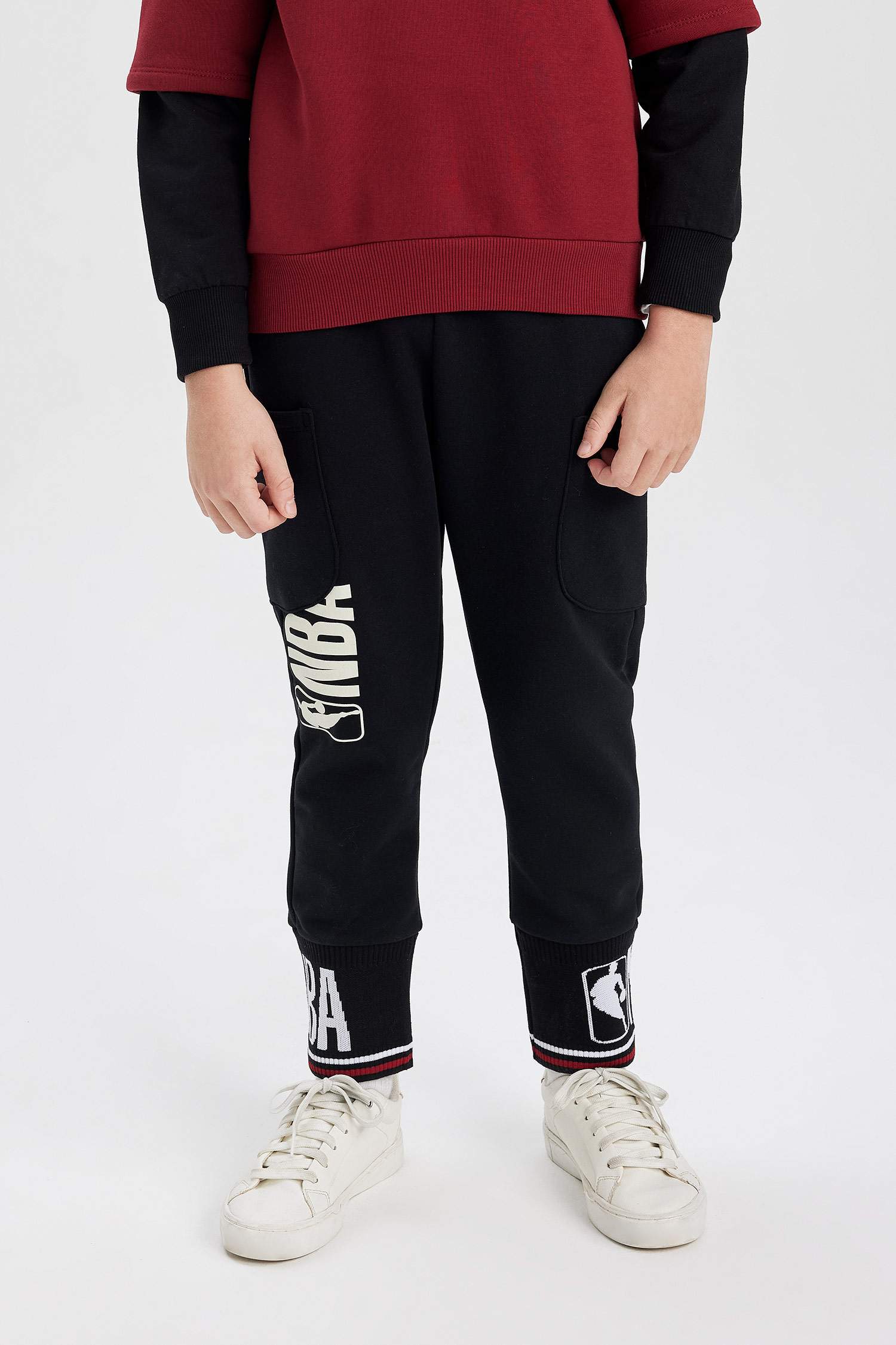 Boy NBA Wordmark Thick Sweatpants