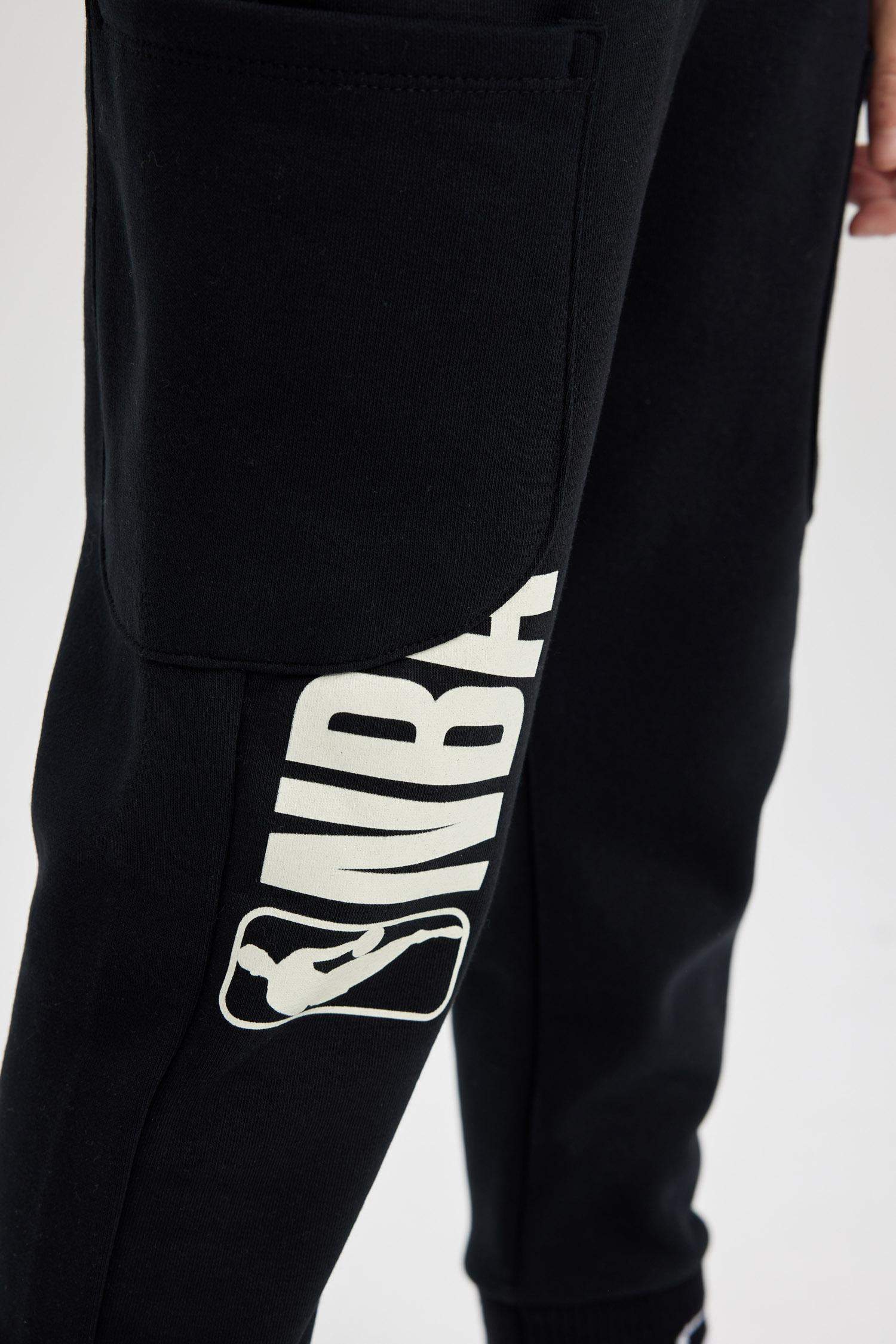 Boy NBA Wordmark Thick Sweatpants
