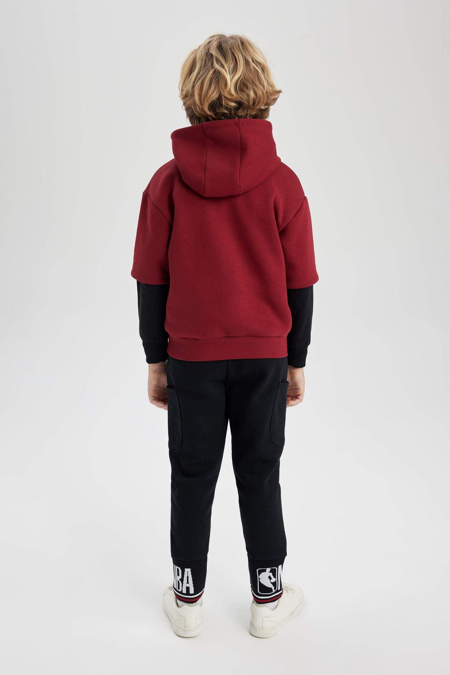 Boy NBA Wordmark Thick Sweatpants