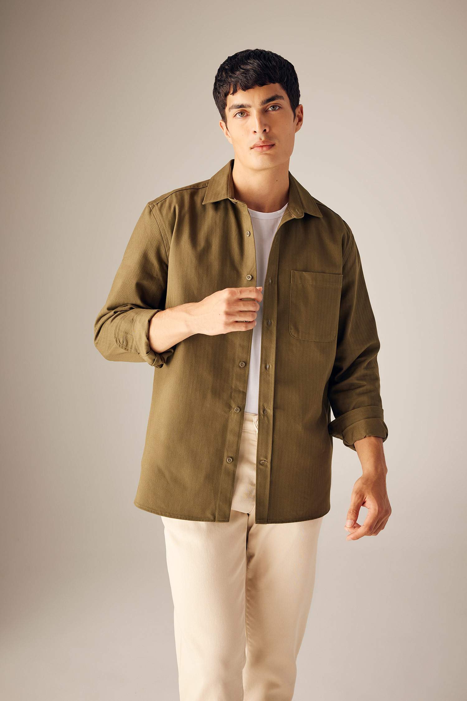 поло жаға мақта Ұзын жеңді көйлек