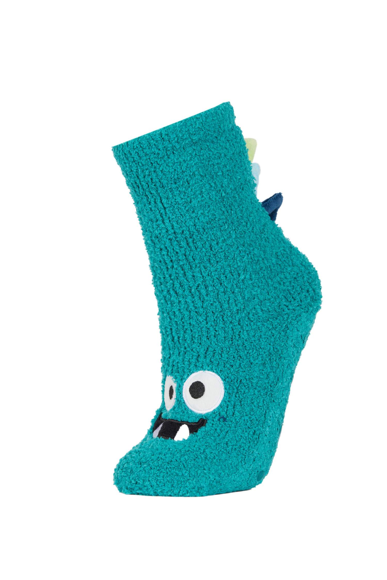 Chaussettes Longues En Coton Brodées Pour Garçon - 2 Pièces