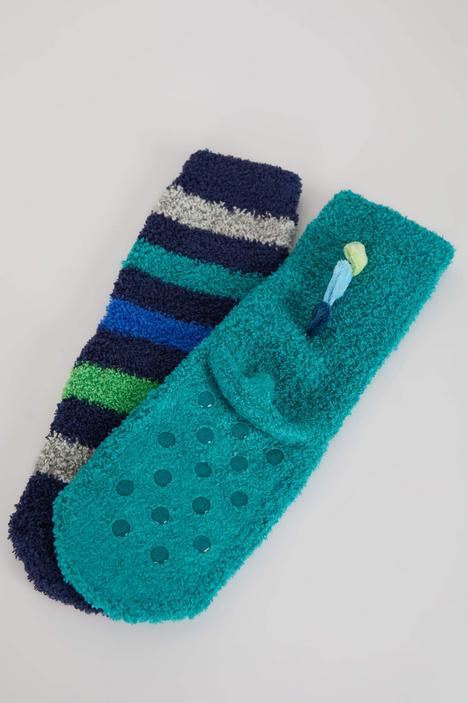 Chaussettes Longues En Coton Brodées Pour Garçon - 2 Pièces