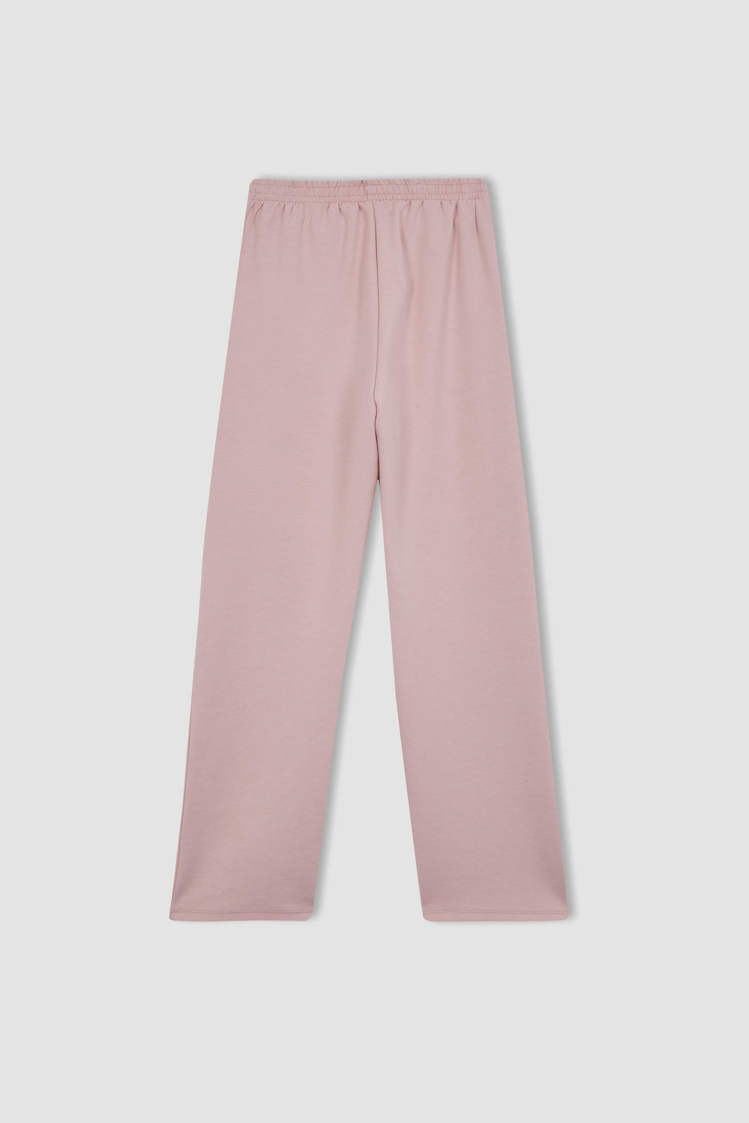 بنطلون رياضي قماش سكوبا قصة عادية برجل واسع ضيق