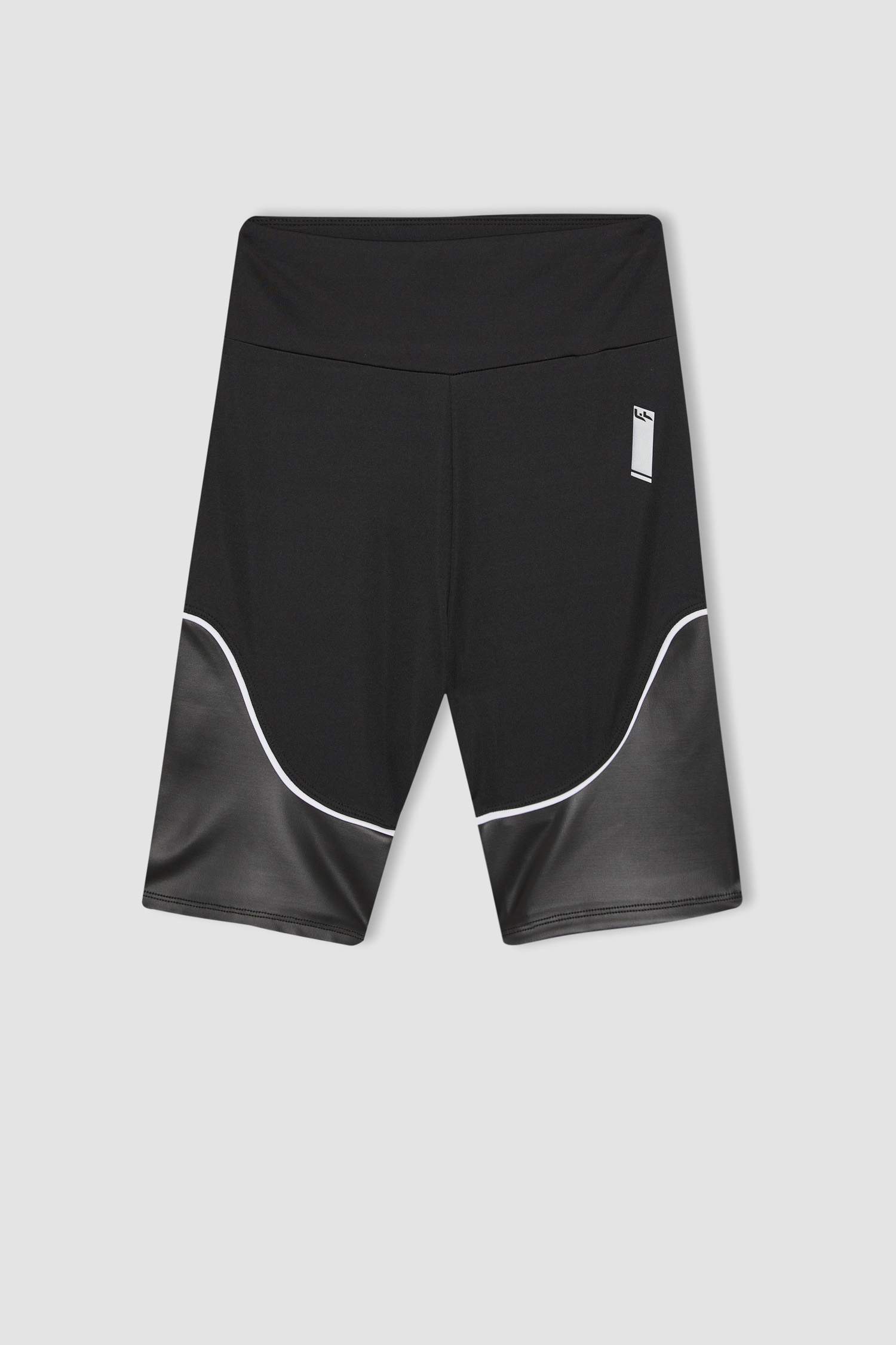 DeFactoFit Black Biker Basic Sports Leggings