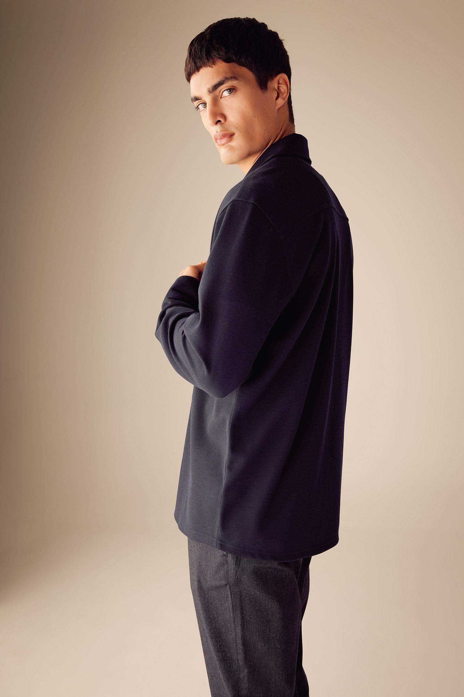 قميص بولو ردن طويل قصة عادية