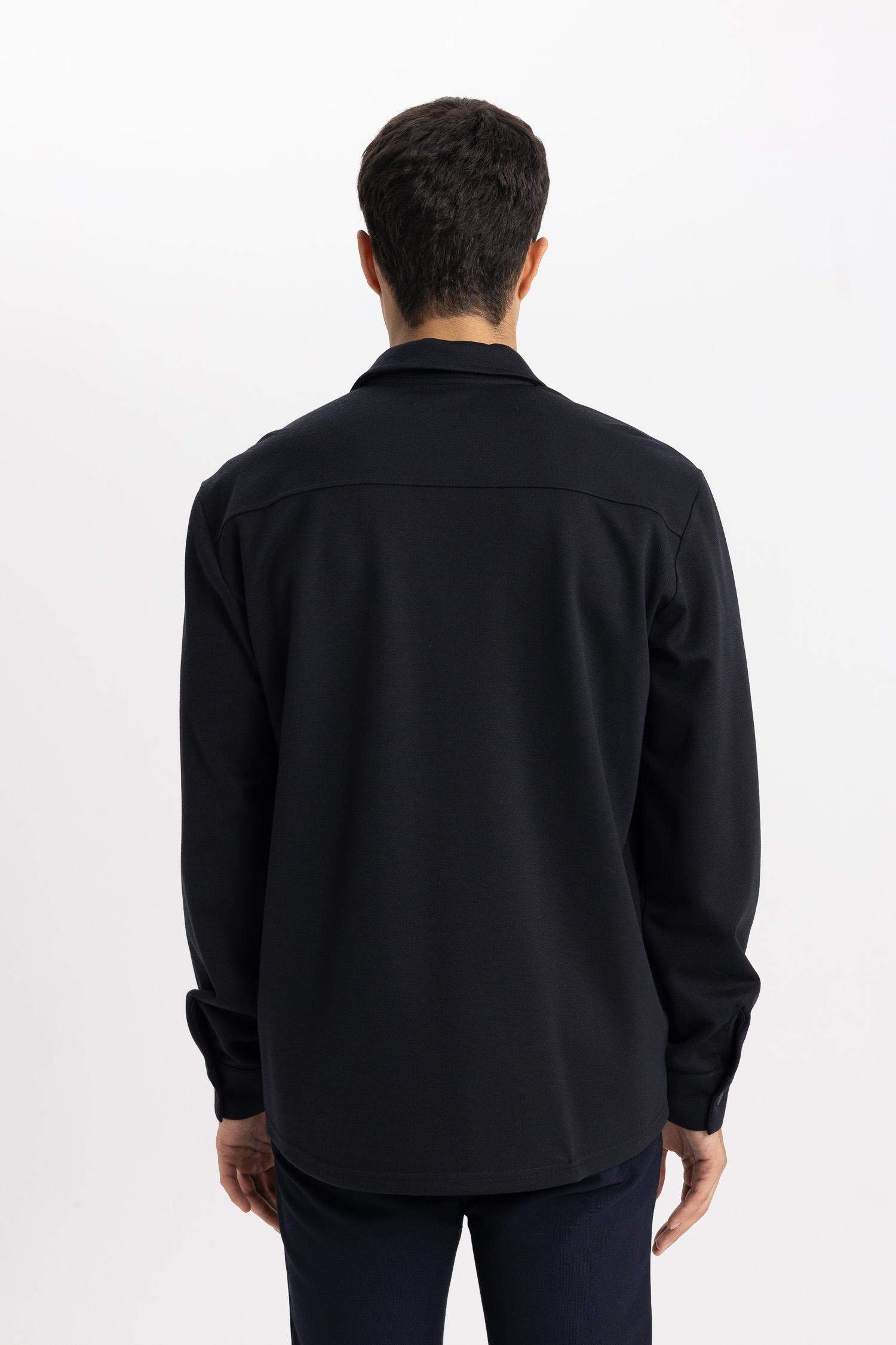 قميص بولو ردن طويل قصة عادية