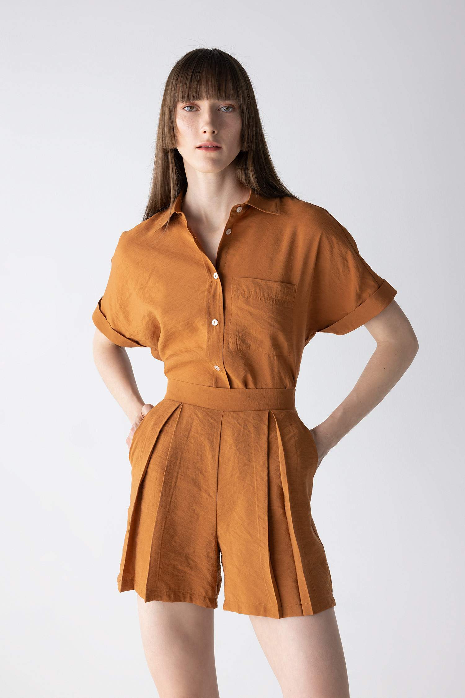 High Waist Wide Leg Premium Shorts