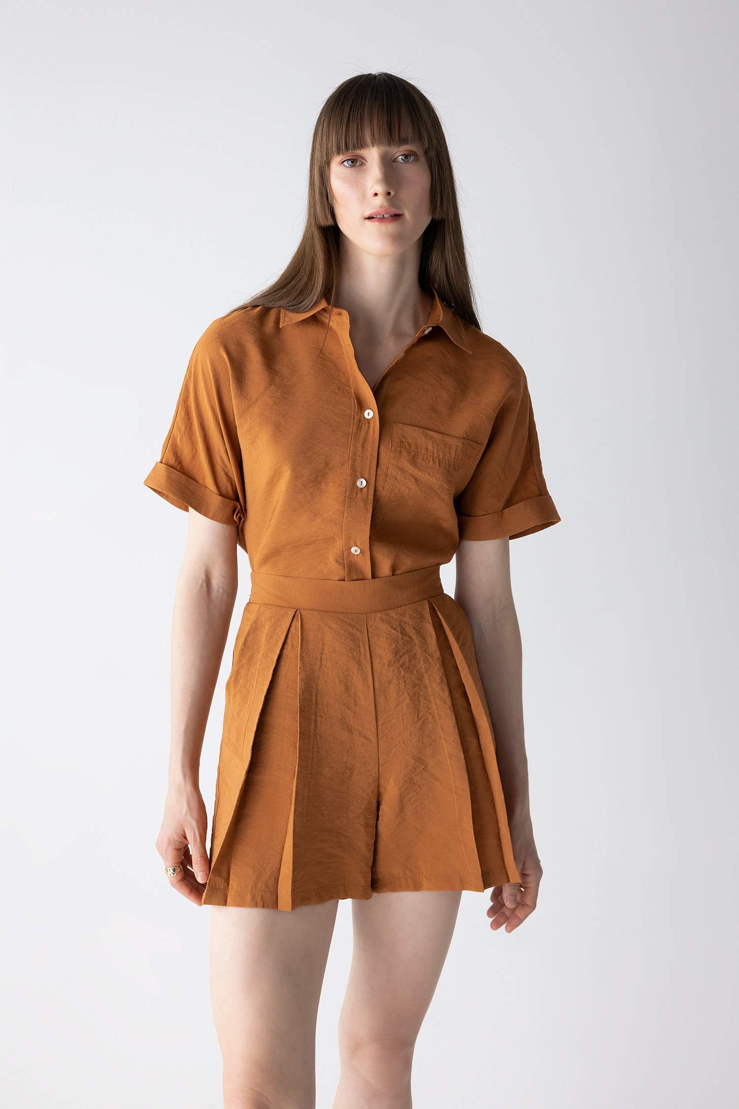 High Waist Wide Leg Premium Shorts