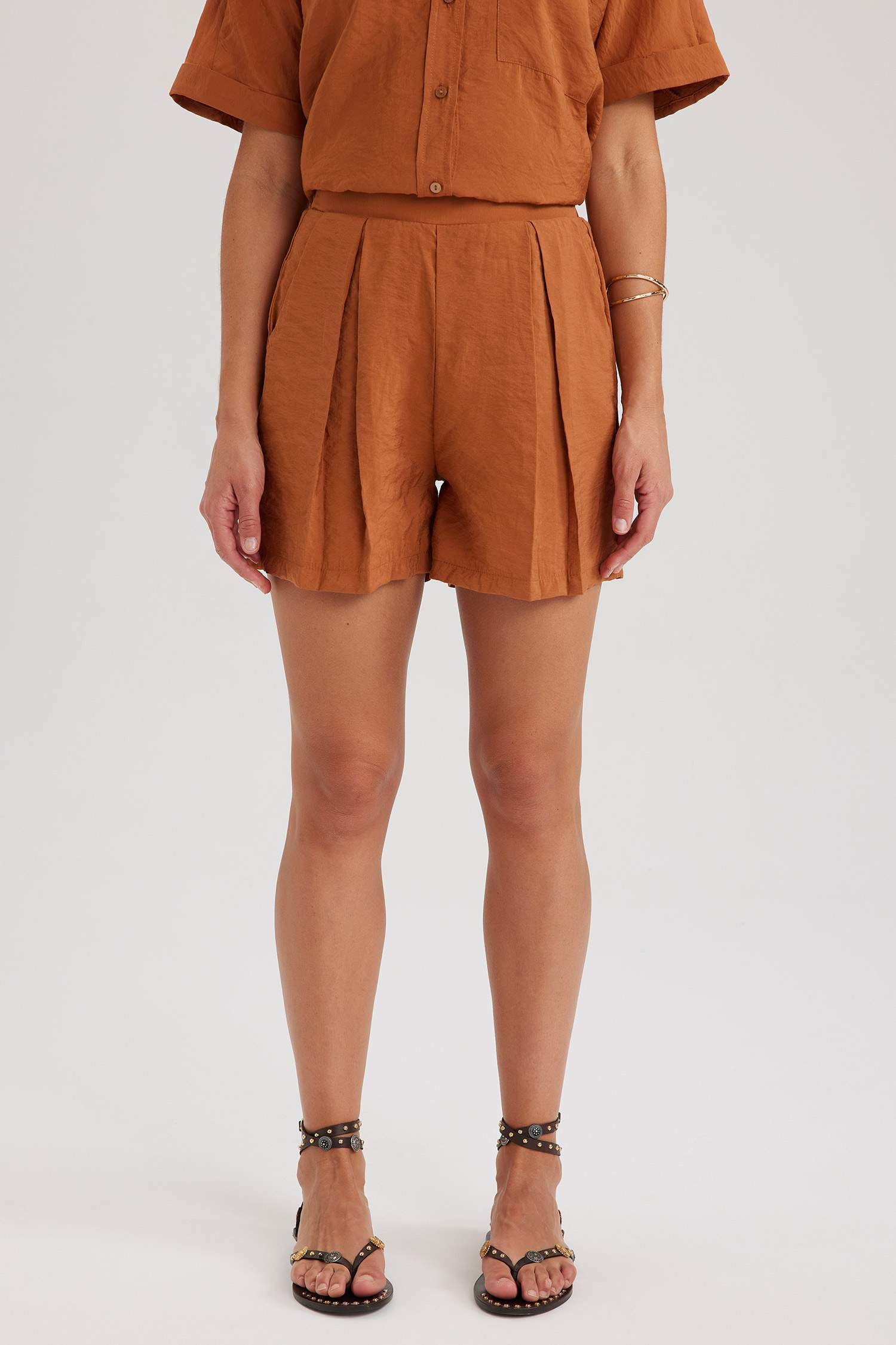 High Waist Wide Leg Premium Shorts