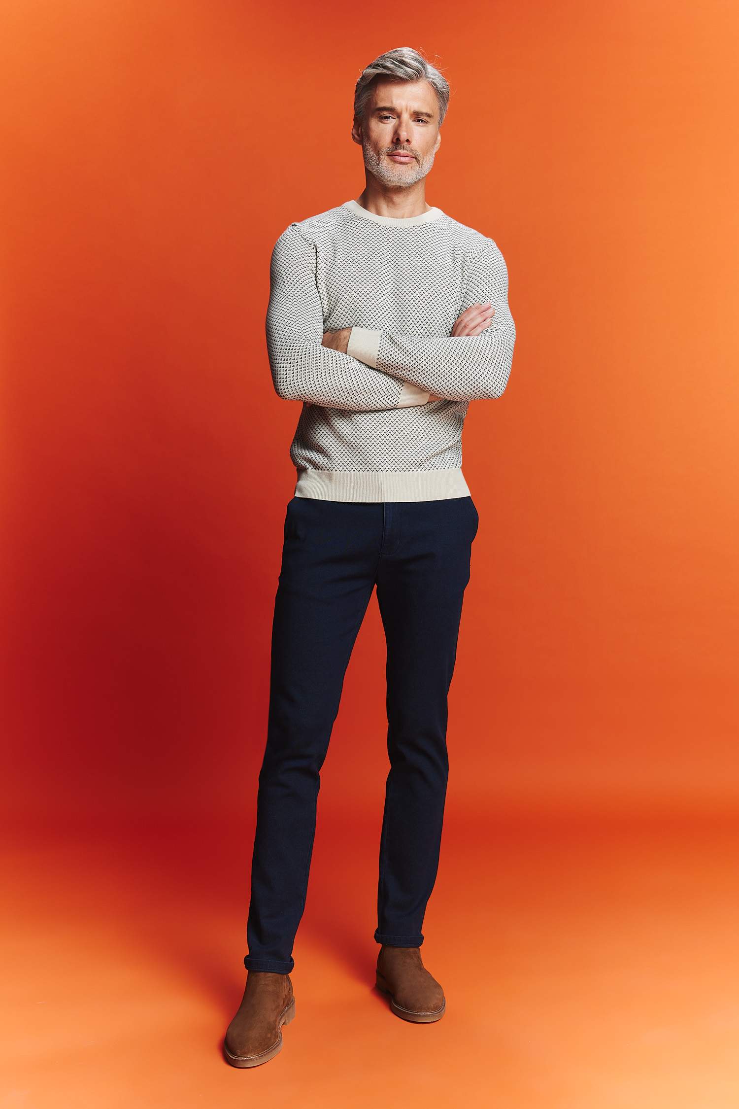 Pull en tricot Coupe Standard Col Rond