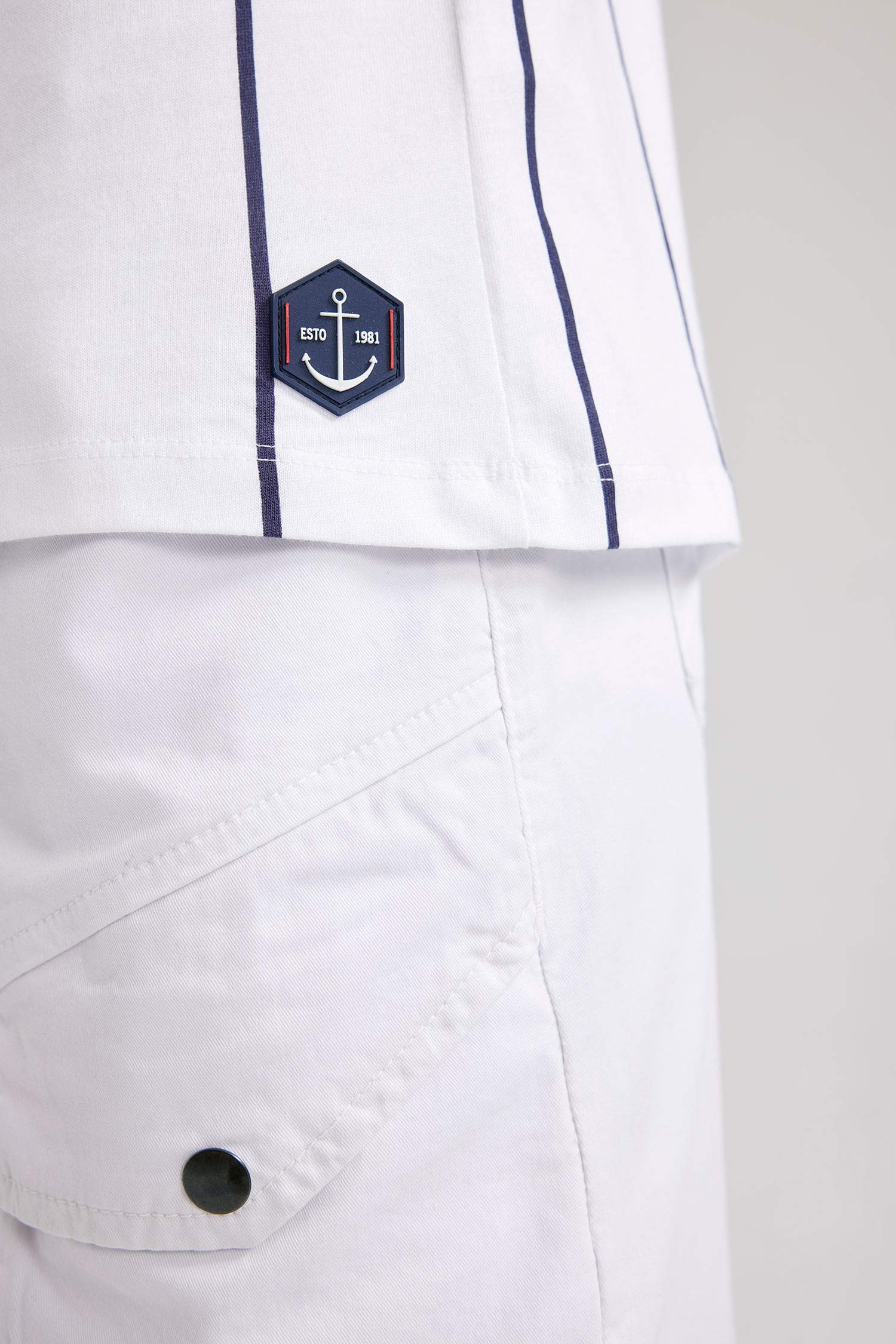 Crop Top Oversize Col Rond Sans Manches