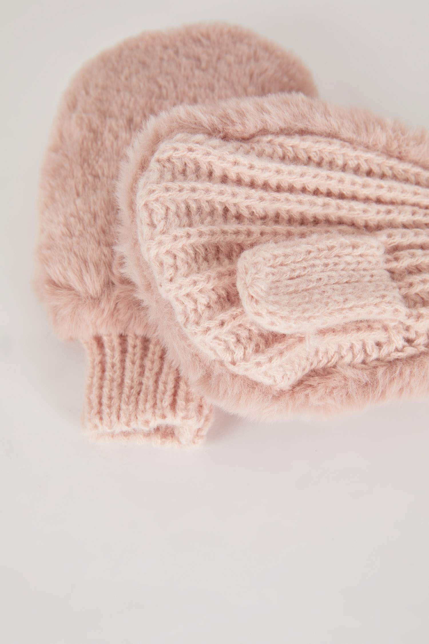 Kız Çocuk Suni Kürk Detaylı Eldiven