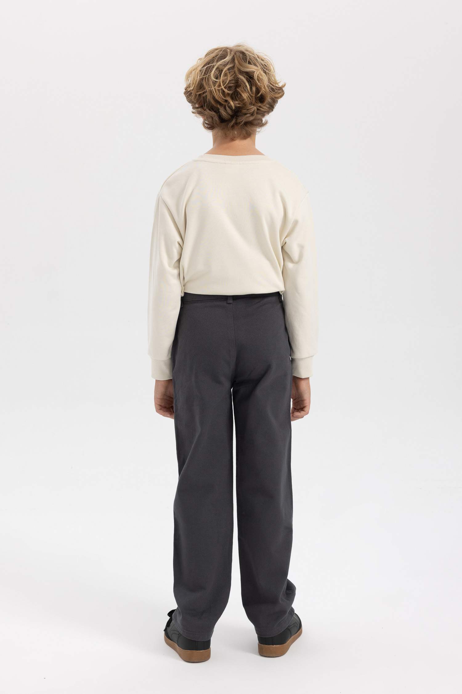Boy Loose Fit Gabardine Trousers