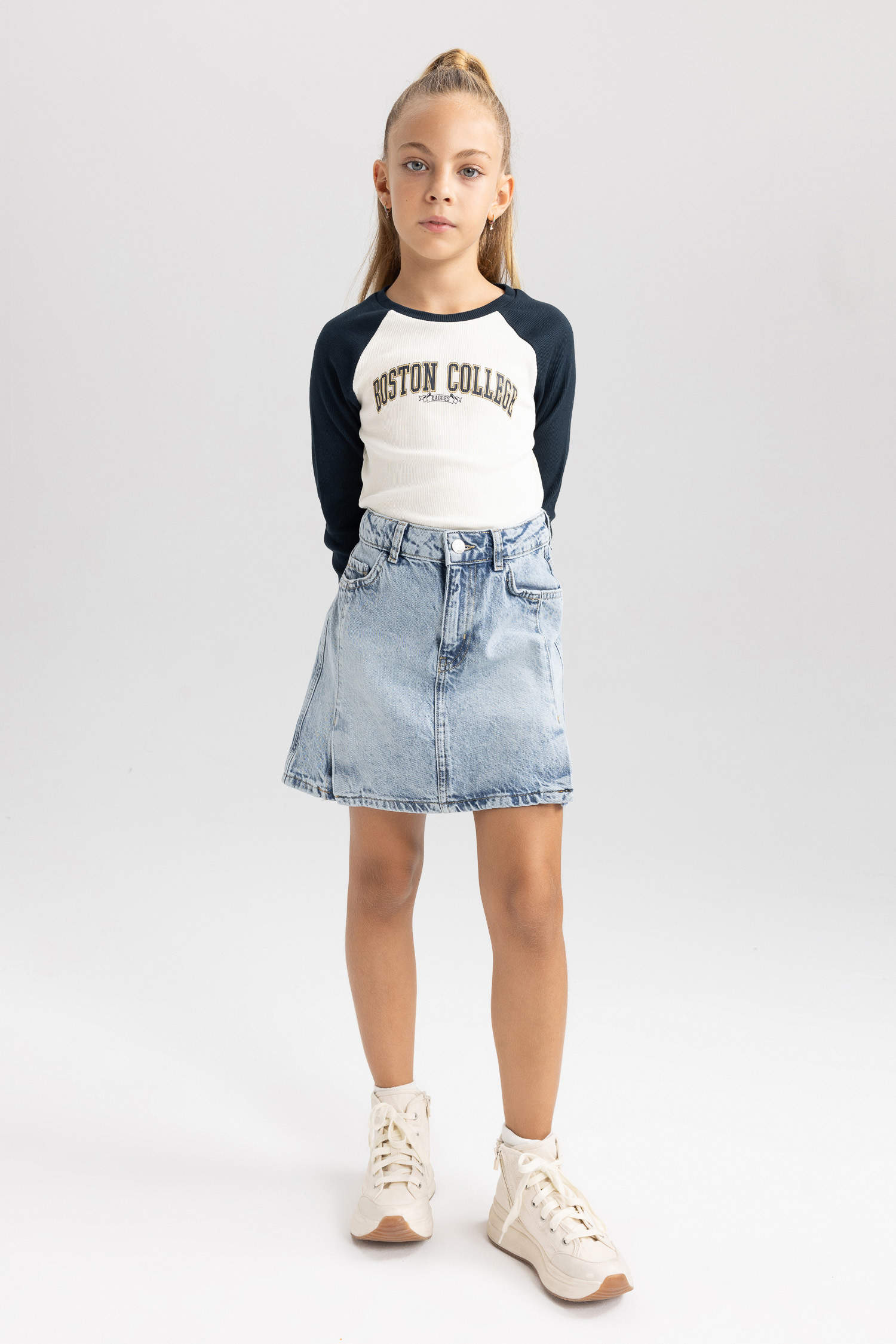Blue Girls & Teens Girl Regular Fit Skirt 2840073 | DeFacto
