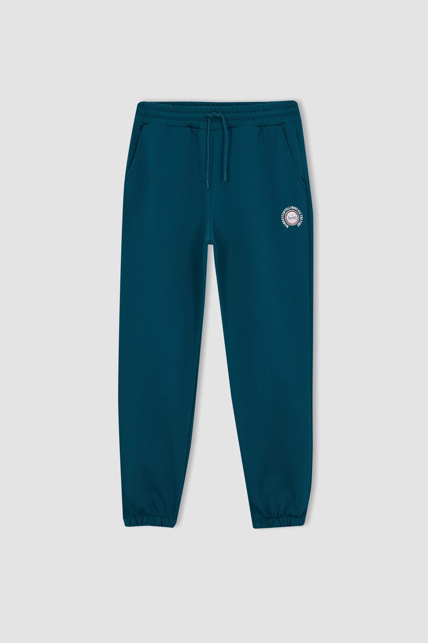 Standard Fit Pocketed Thick Fabric Sweatpants