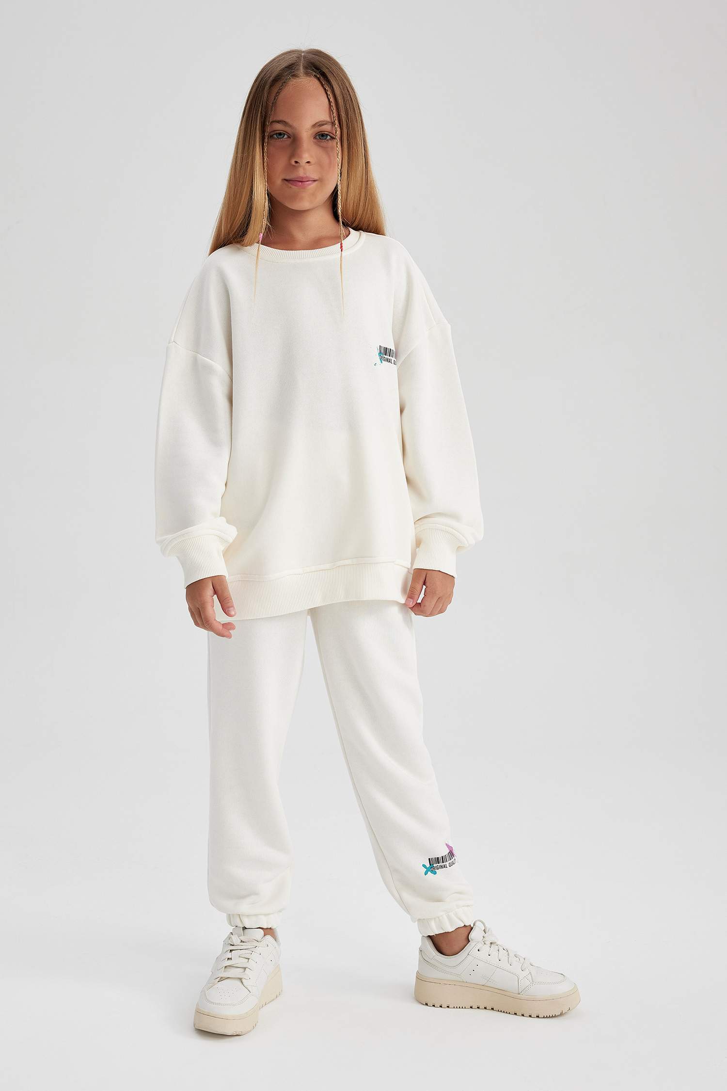 White GIRLS & TEENS Relax Fit Pants 2891670 | DeFacto