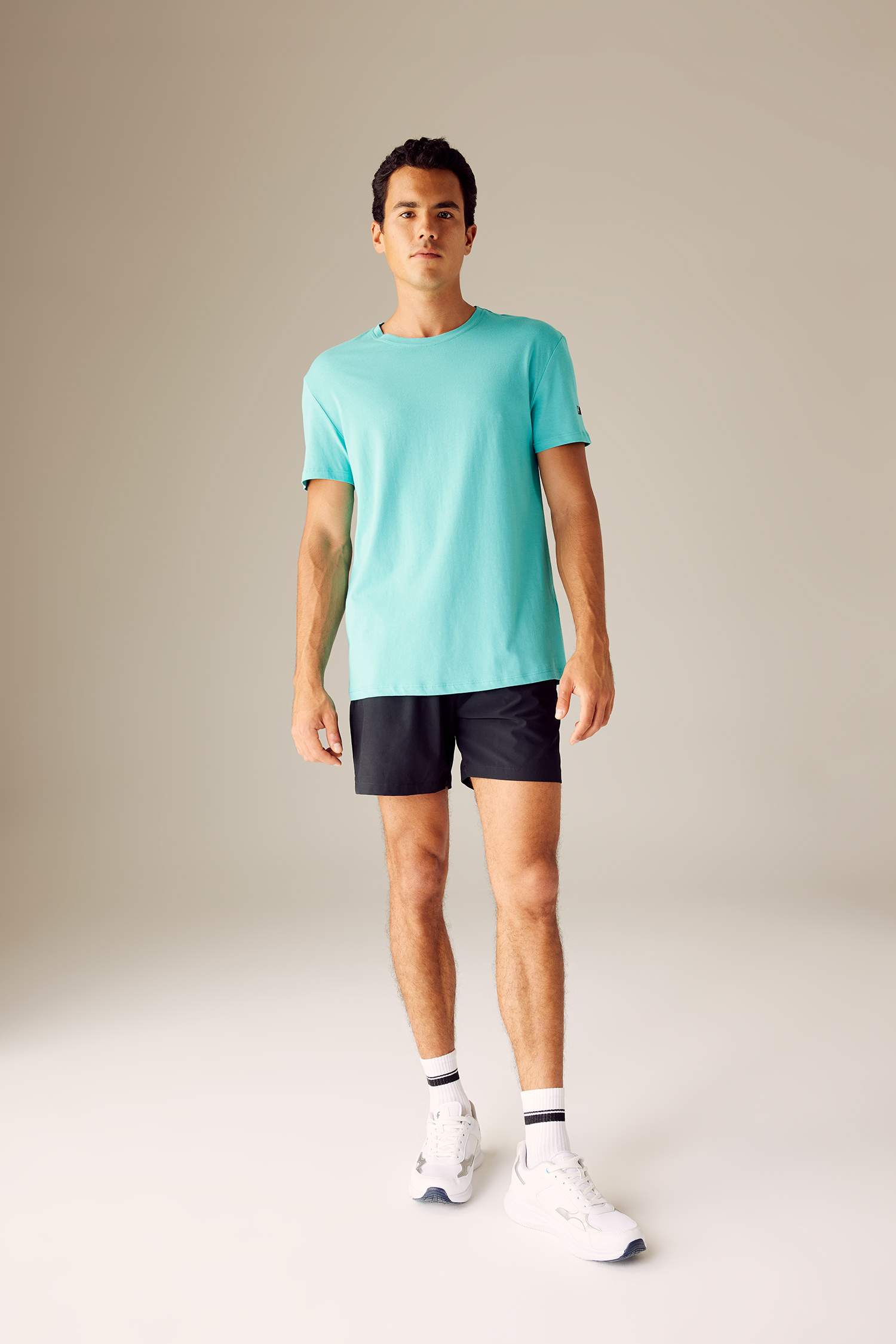 DeFactoFit Standard Fit Crew Neck Printed T-Shirt