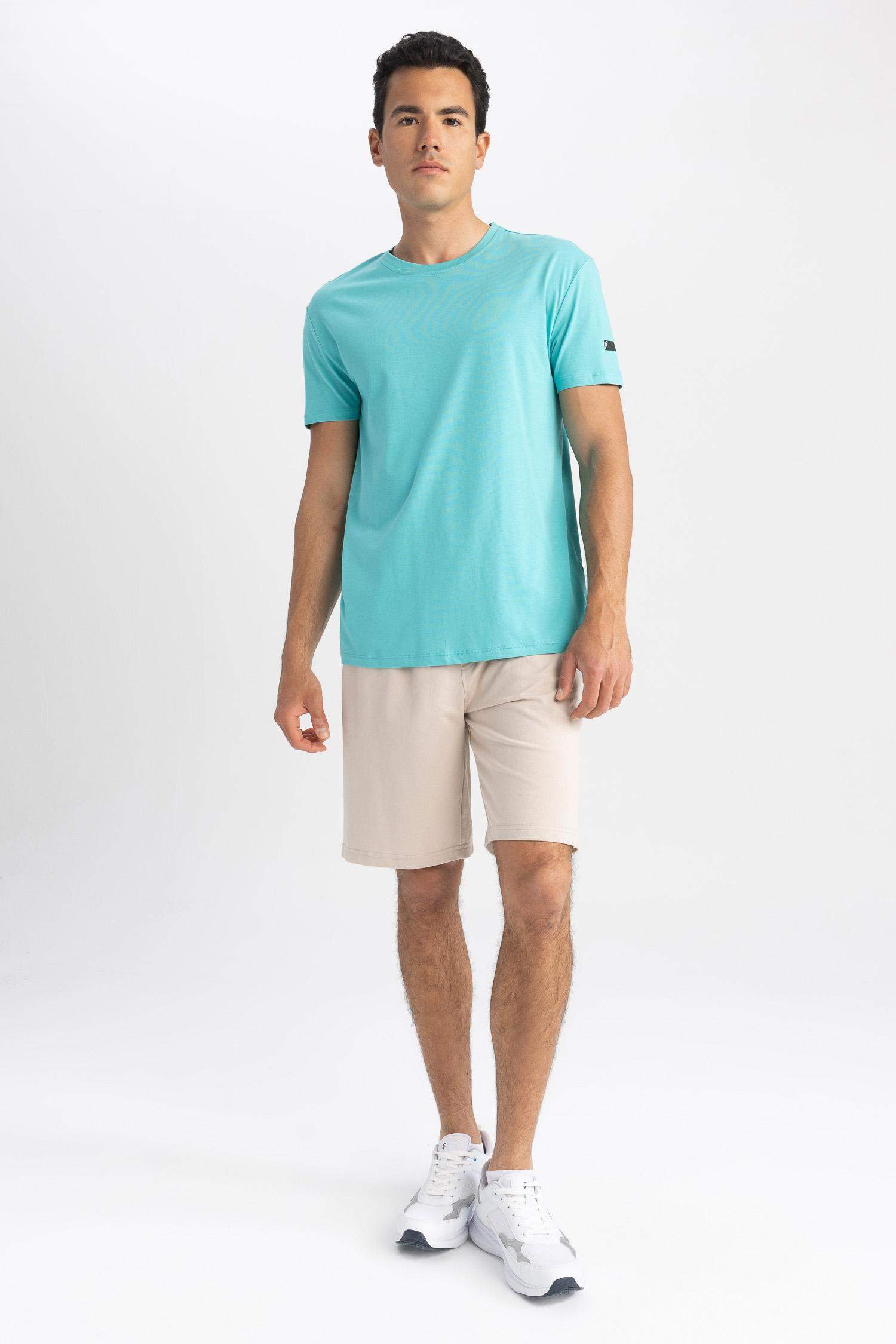 DeFactoFit Standard Fit Crew Neck Printed T-Shirt