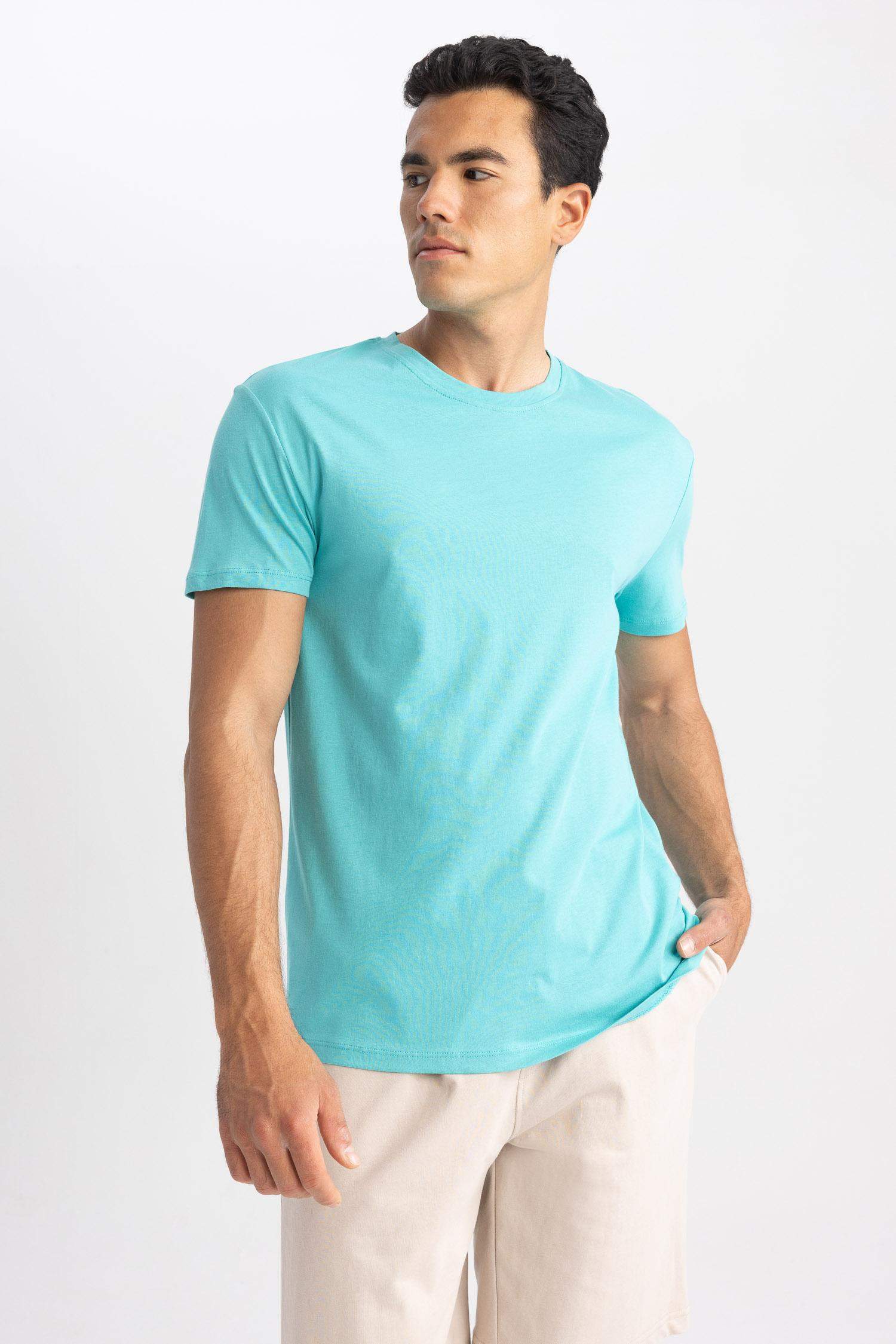 DeFactoFit Standard Fit Crew Neck Printed T-Shirt