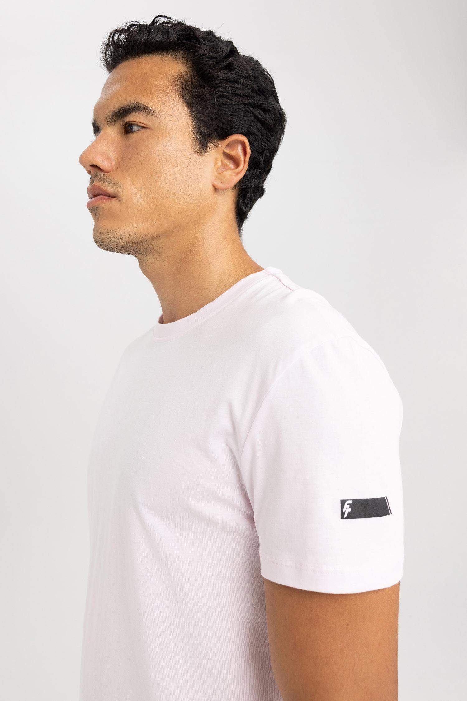 Standard Fit Crew Neck Printed T-Shirt