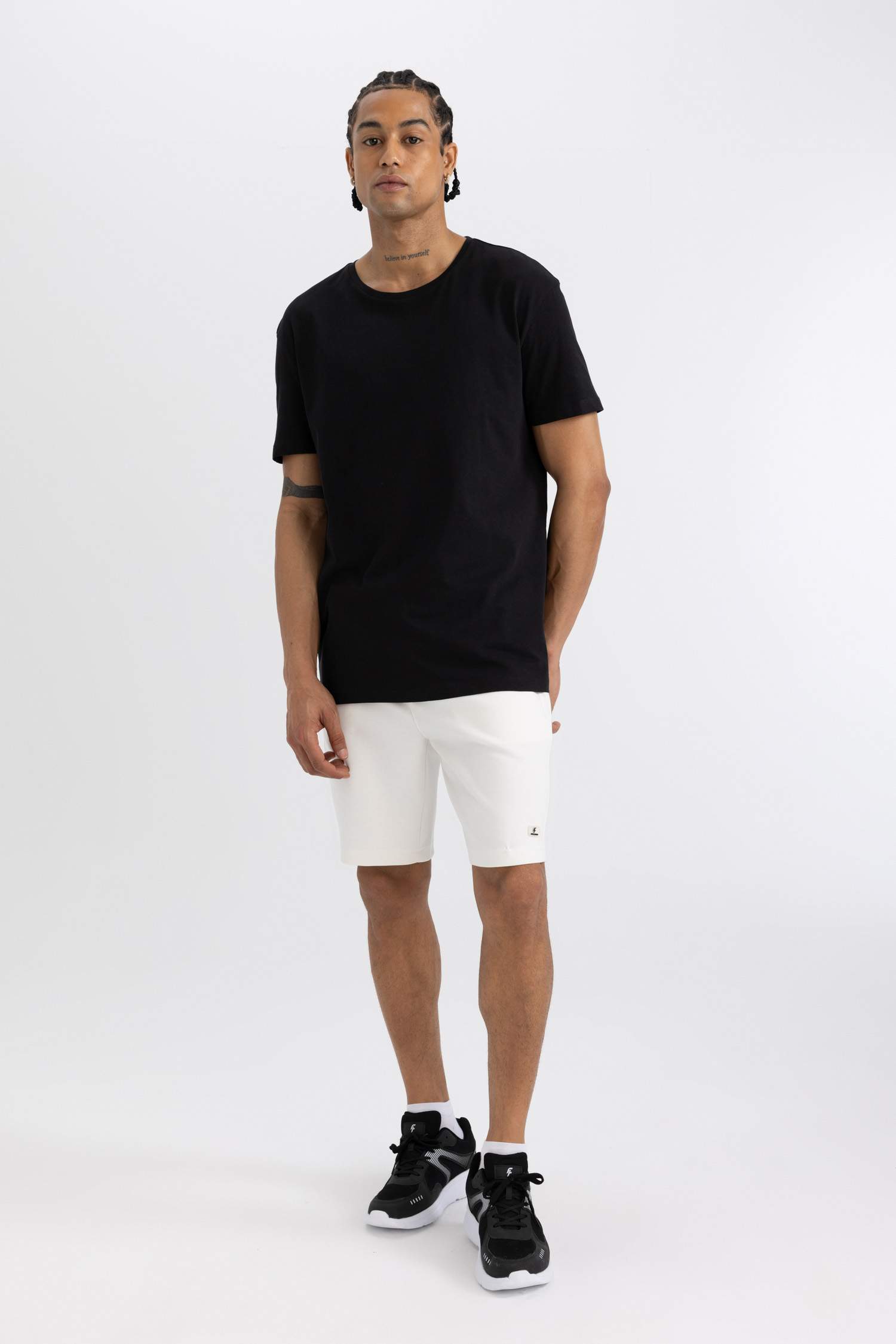 Defacto Fit Standard Fit Crew Neck Printed T-Shirt