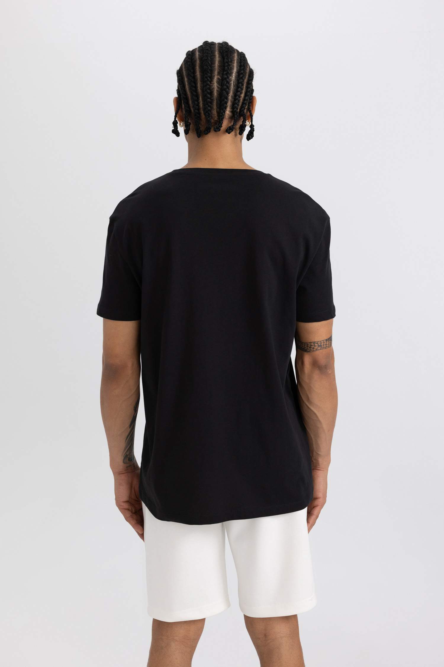 Defacto Fit Standard Fit Crew Neck Printed T-Shirt