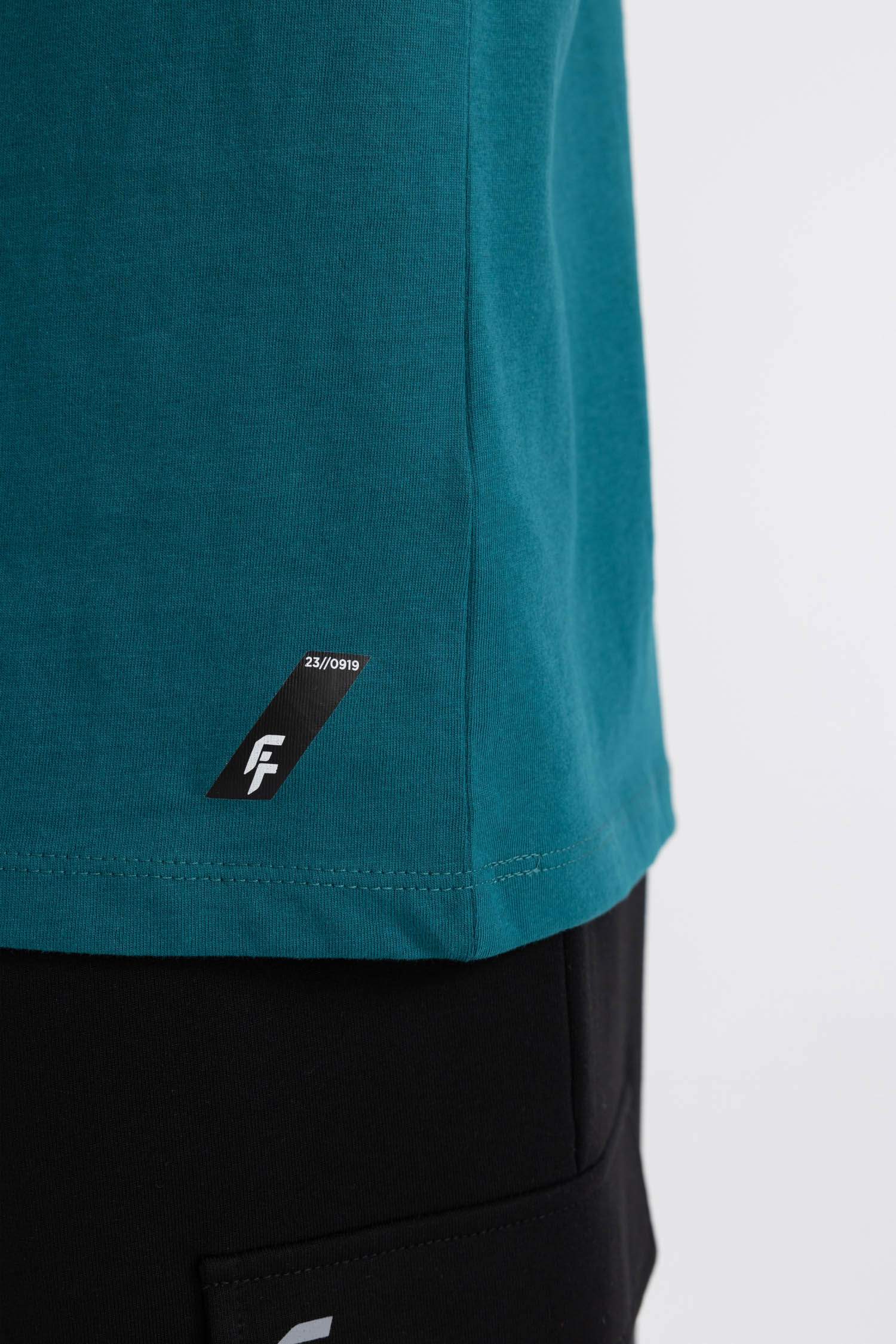 DeFactoFit Standard Fit Crest Printed T-Shirt