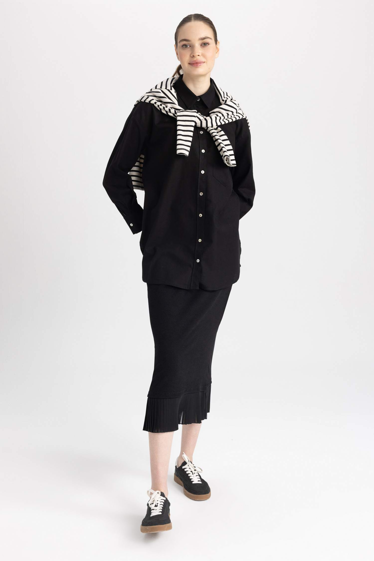 Ribbed Camisole Skirt