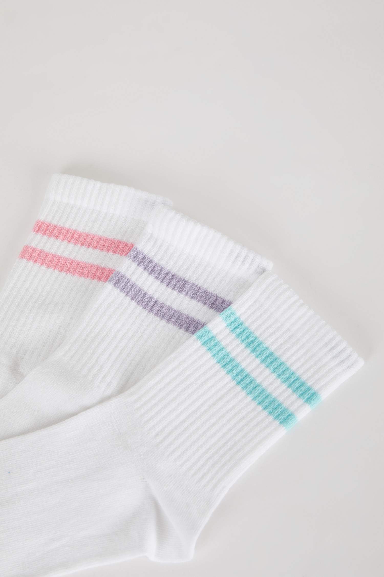 Kadın 3'lü Pamuklu Uzun Çorap