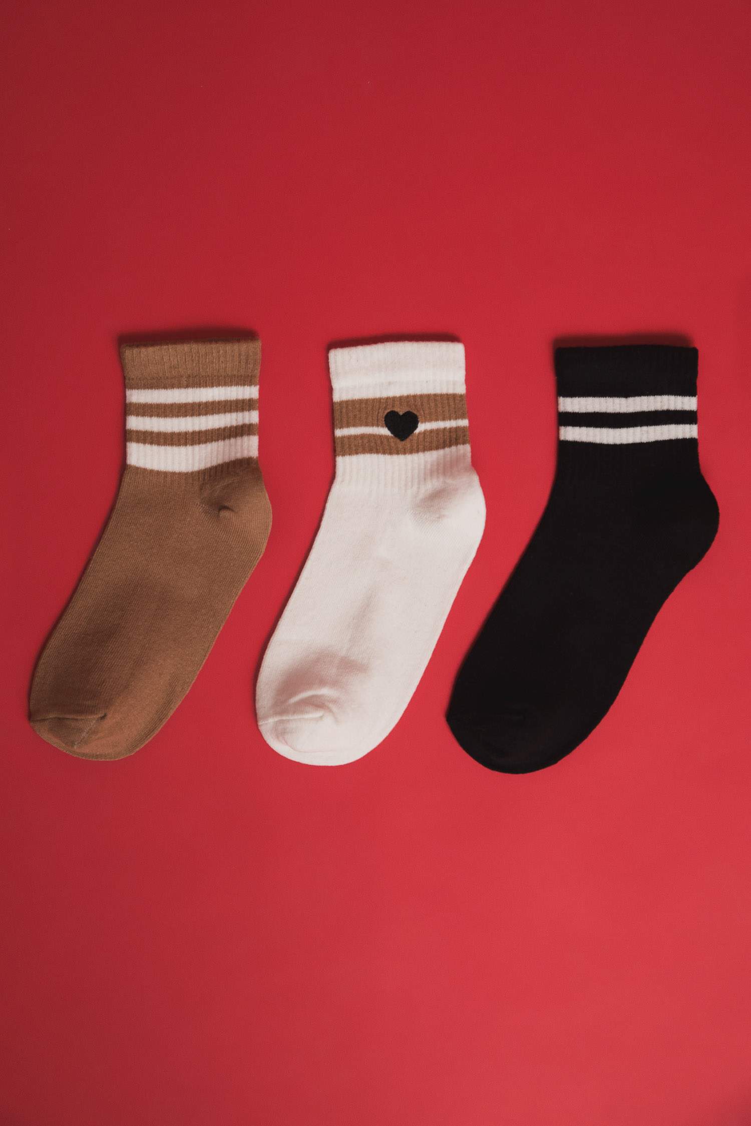 Kadın Rahat Lastikli 3'lü Pamuklu Uzun Çorap