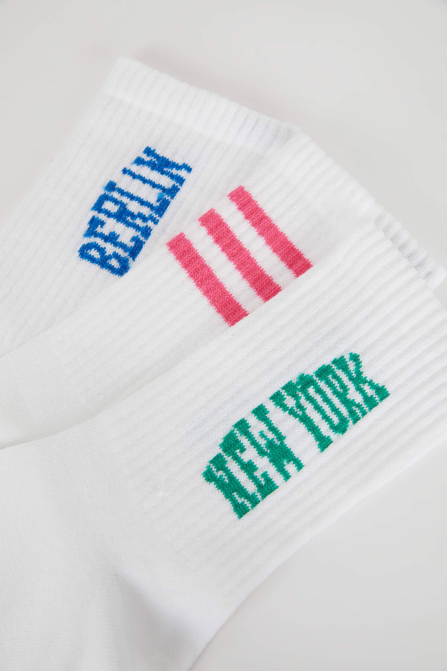 Носки с принтом-слоганом из хлопка для женщин