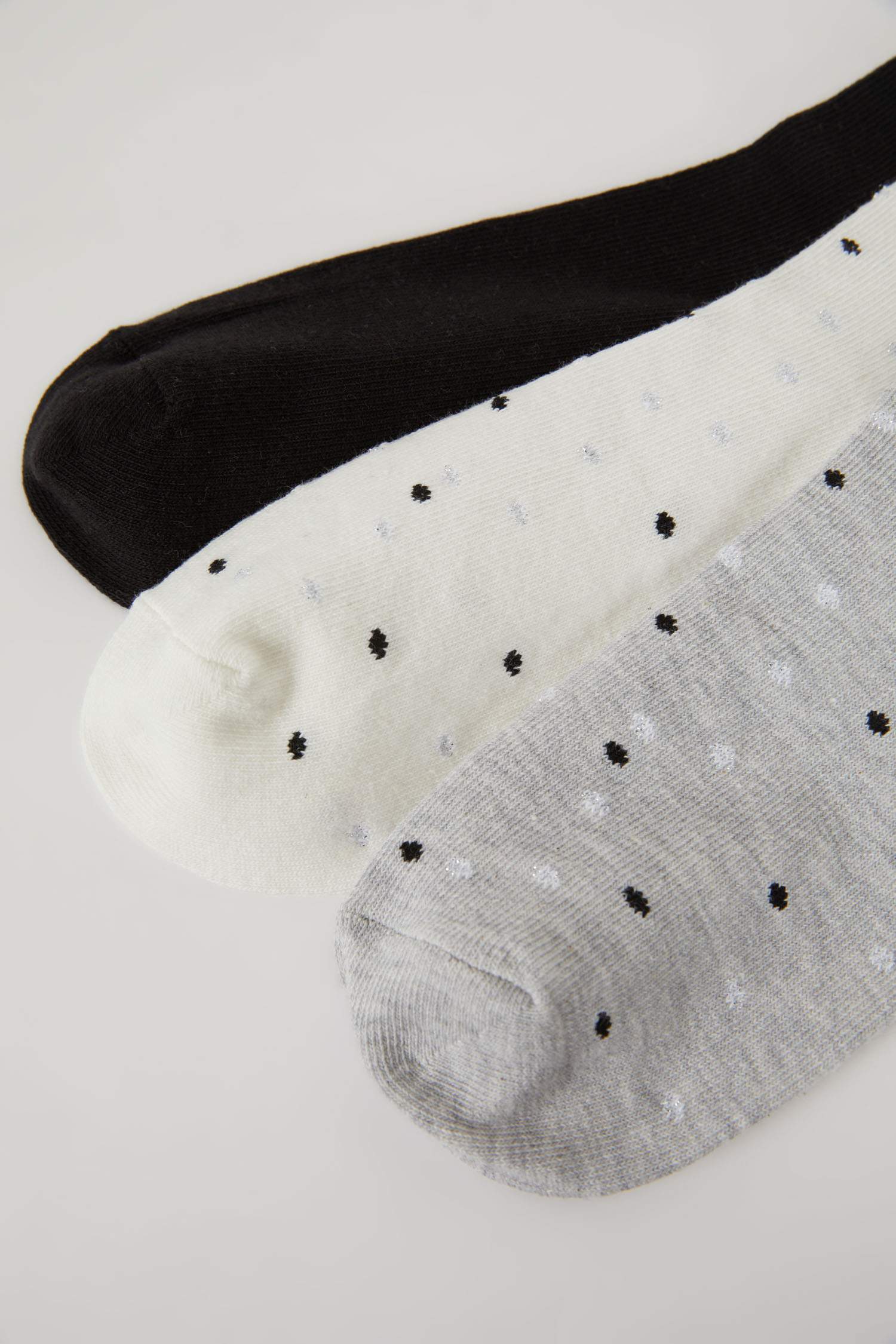 Kadın 3'lü Pamuklu Uzun Çorap